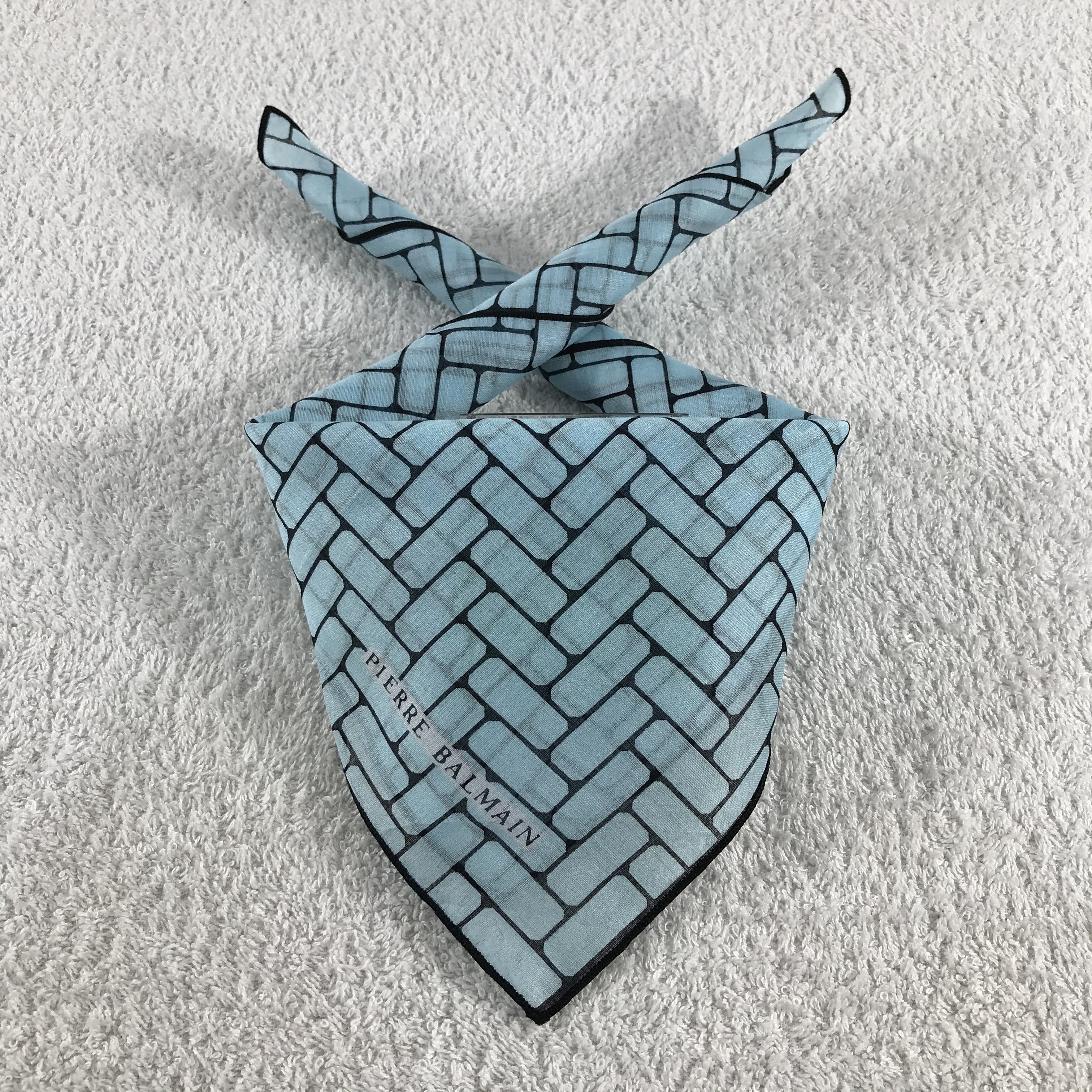 Pierre Balmain × Vintage Pierre Balmain Bandana / Handkerchief / Neckerchief - S095 Size ONE SIZE - 3 Thumbnail