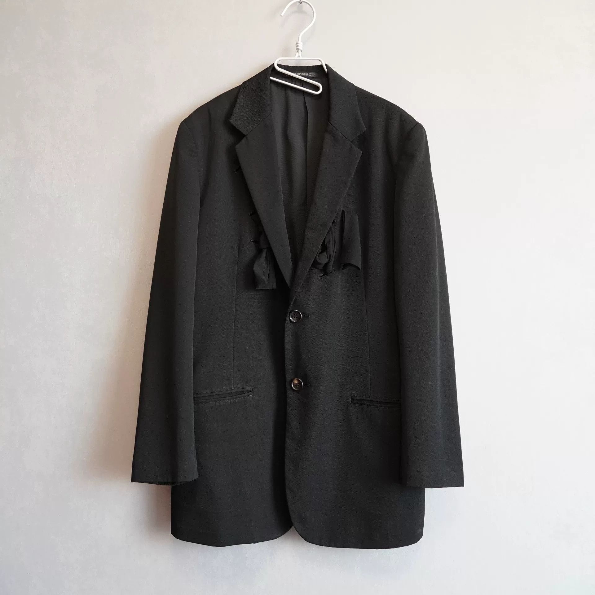 Yohji Yamamoto black baroque style hollow jacket Size S / US 4 / IT 40 - 1 Thumbnail
