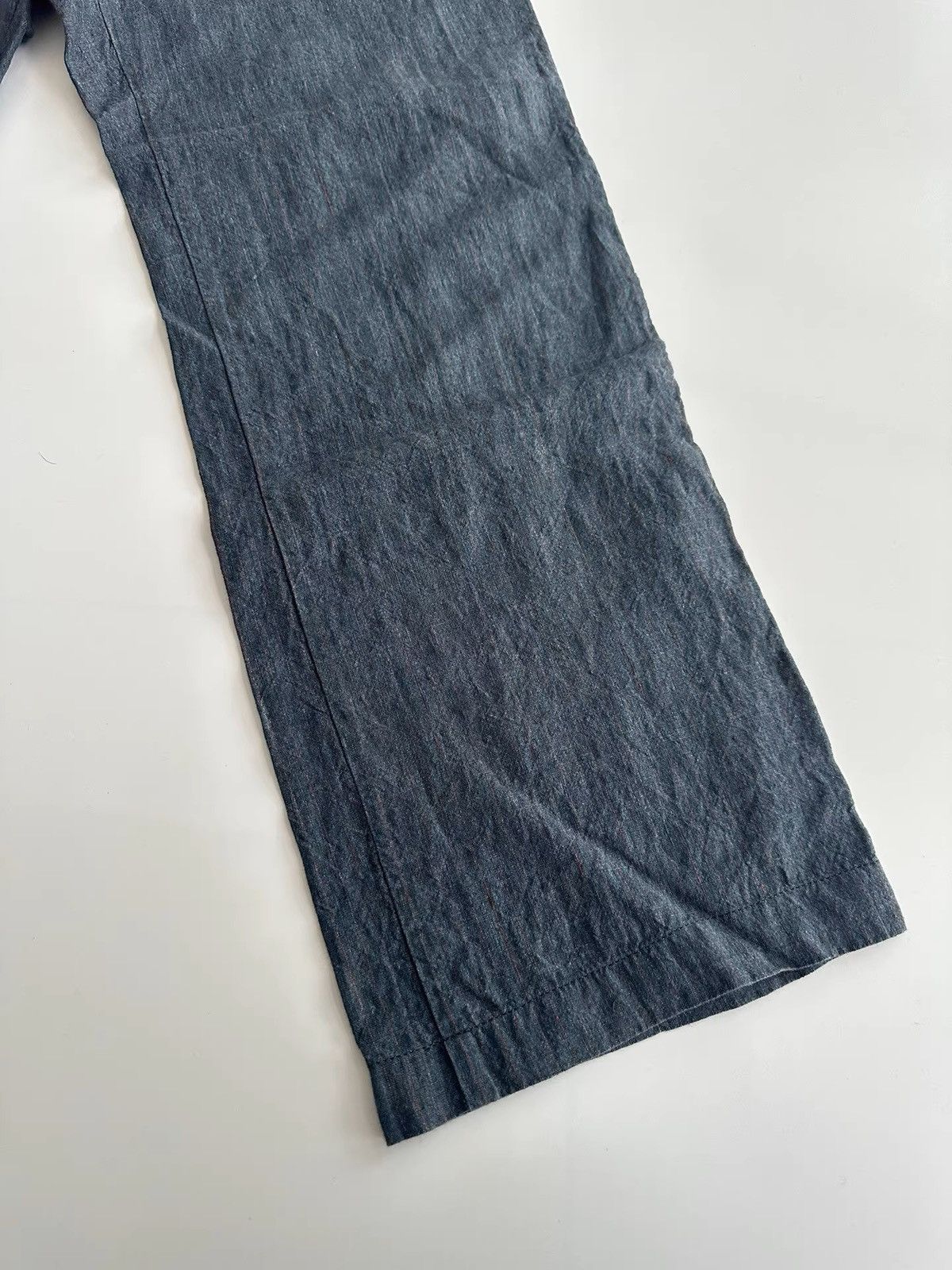 Dries Van Noten DVN Linen-Blend Trousers with Lycra Size 48R - 2 Thumbnail