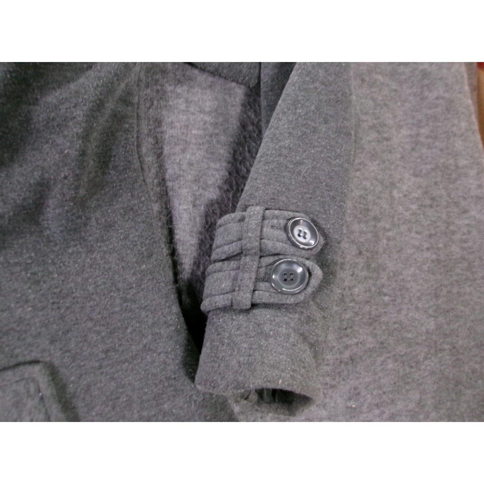 Vintage DEB Jacket Women 2X Gray Double Breasted Causal Capsule Prep Classic Shirt Size XXL / US 16-18 / IT 52-54 - 3 Thumbnail