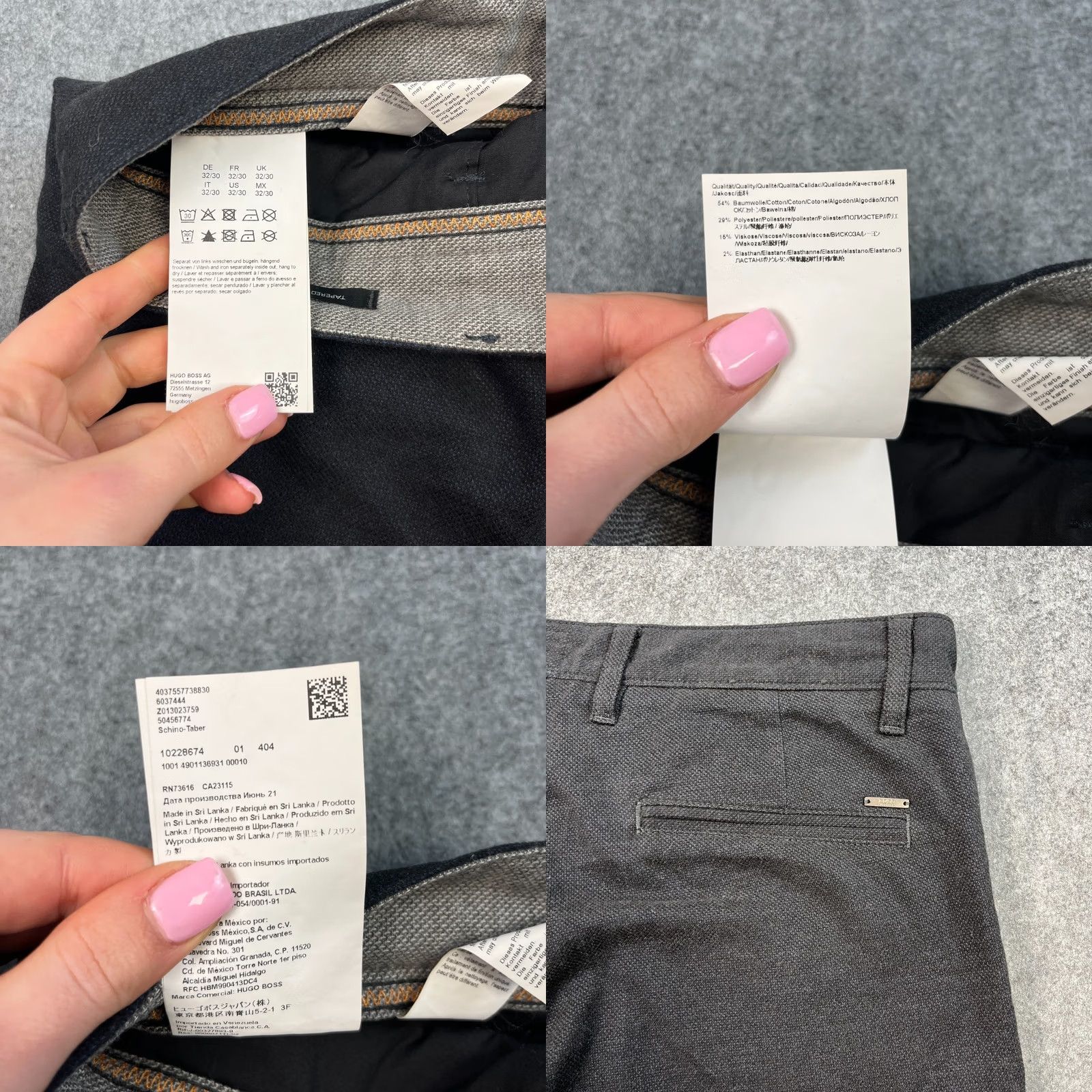 Hugo Boss Hugo Boss Chino Trousers Pants Tapered 32 Black Size US 32 / EU 48 - 8 Thumbnail