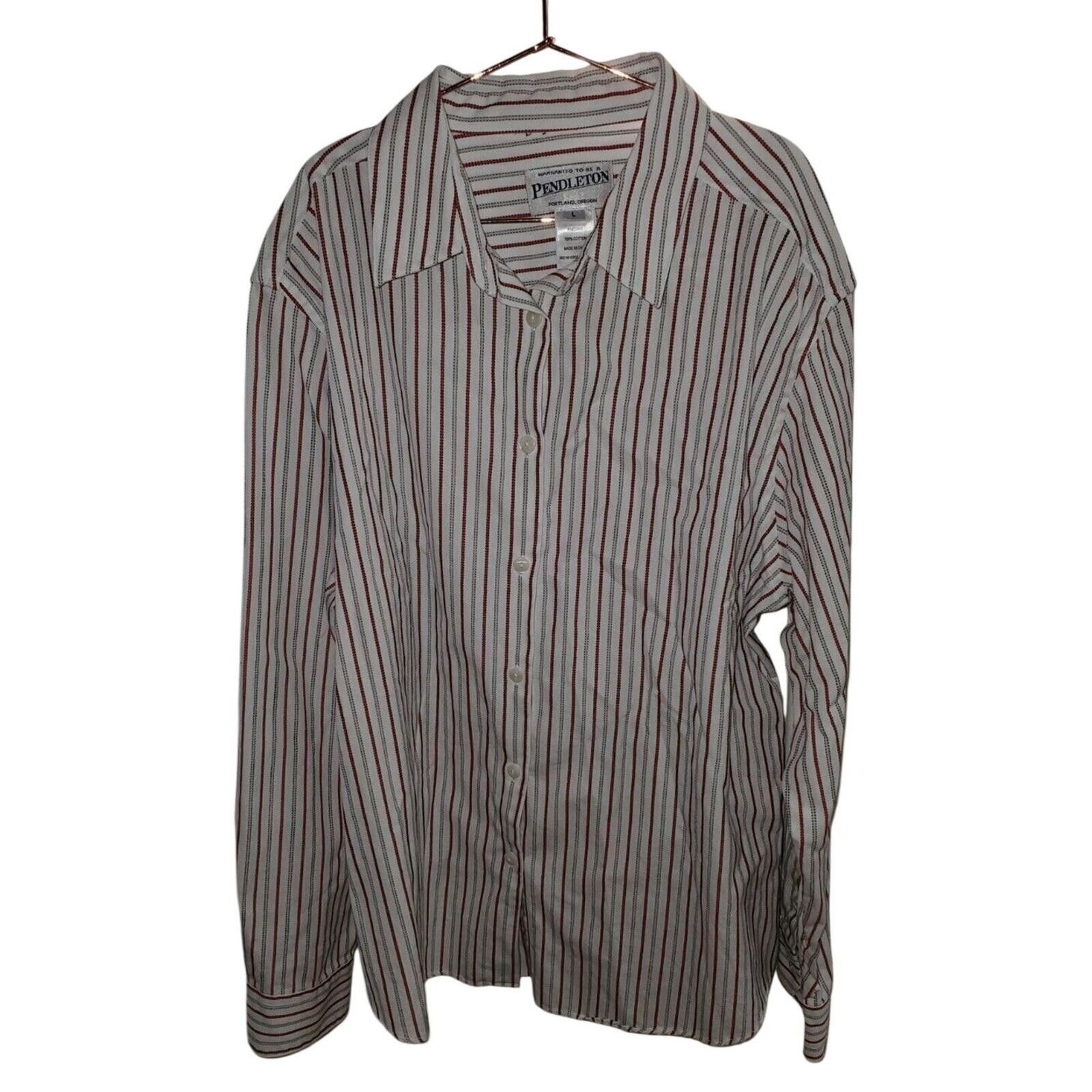 Pendleton Pendleton Striped Cotton Button Down Shirt Mens Large Size US L / EU 52-54 / 3 - 1 Thumbnail