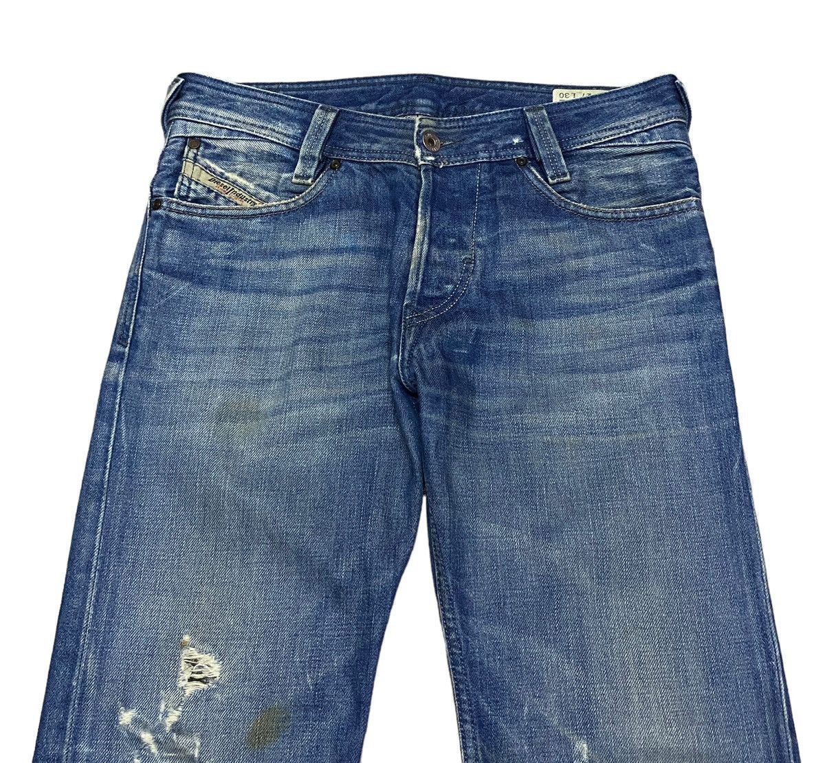 Diesel Rare Design Vintage Brand Diesel Ripped Jeans 1990s Size US 27 - 3 Thumbnail