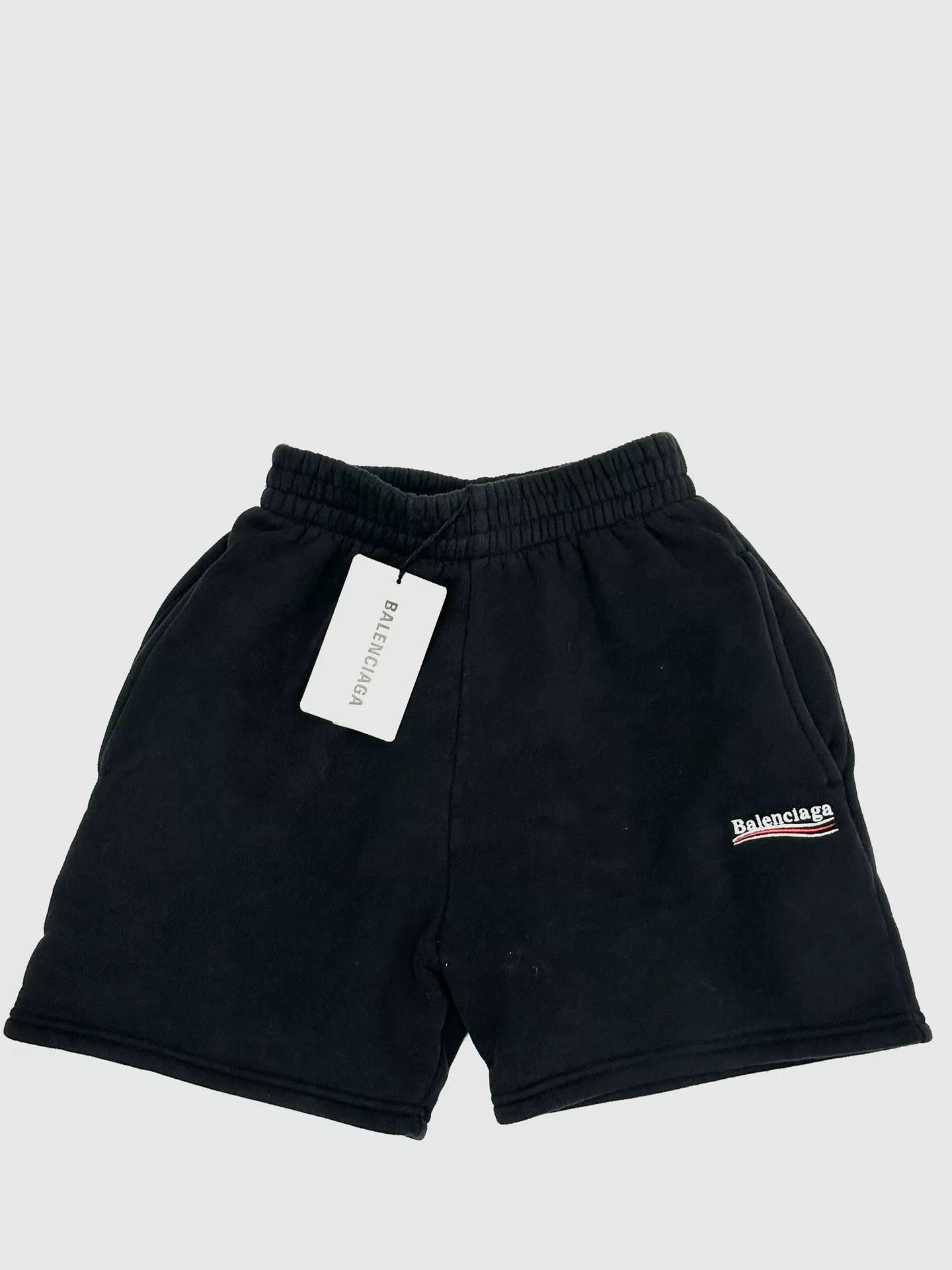 Balenciaga Balenciaga Embroidered Washed Distressed Shorts Size US 28 / EU 44 - 1 Thumbnail