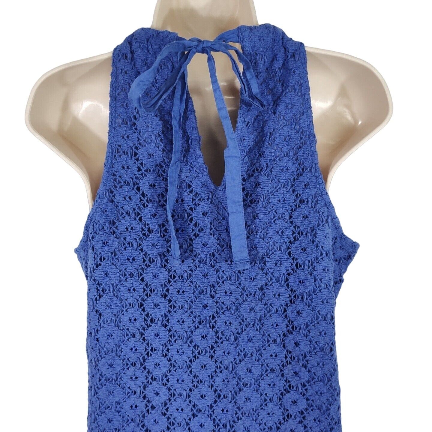 Other A New Day Blue Sleeveless Crochet Midi Dress Women Size S Size S / US 4 / IT 40 - 6 Thumbnail
