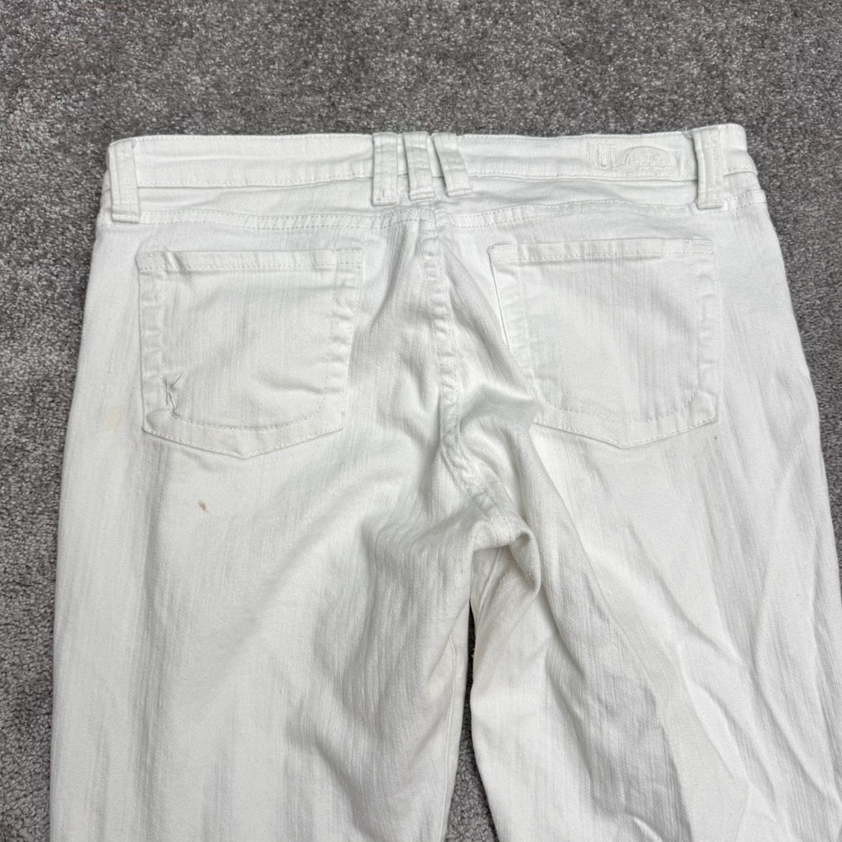 Vintage KUT From The Cloth Viv Toothpick Skinny Jeans Womens 14 White Denim Mid Rise Size 36" / US 14 / IT 50 - 4 Thumbnail