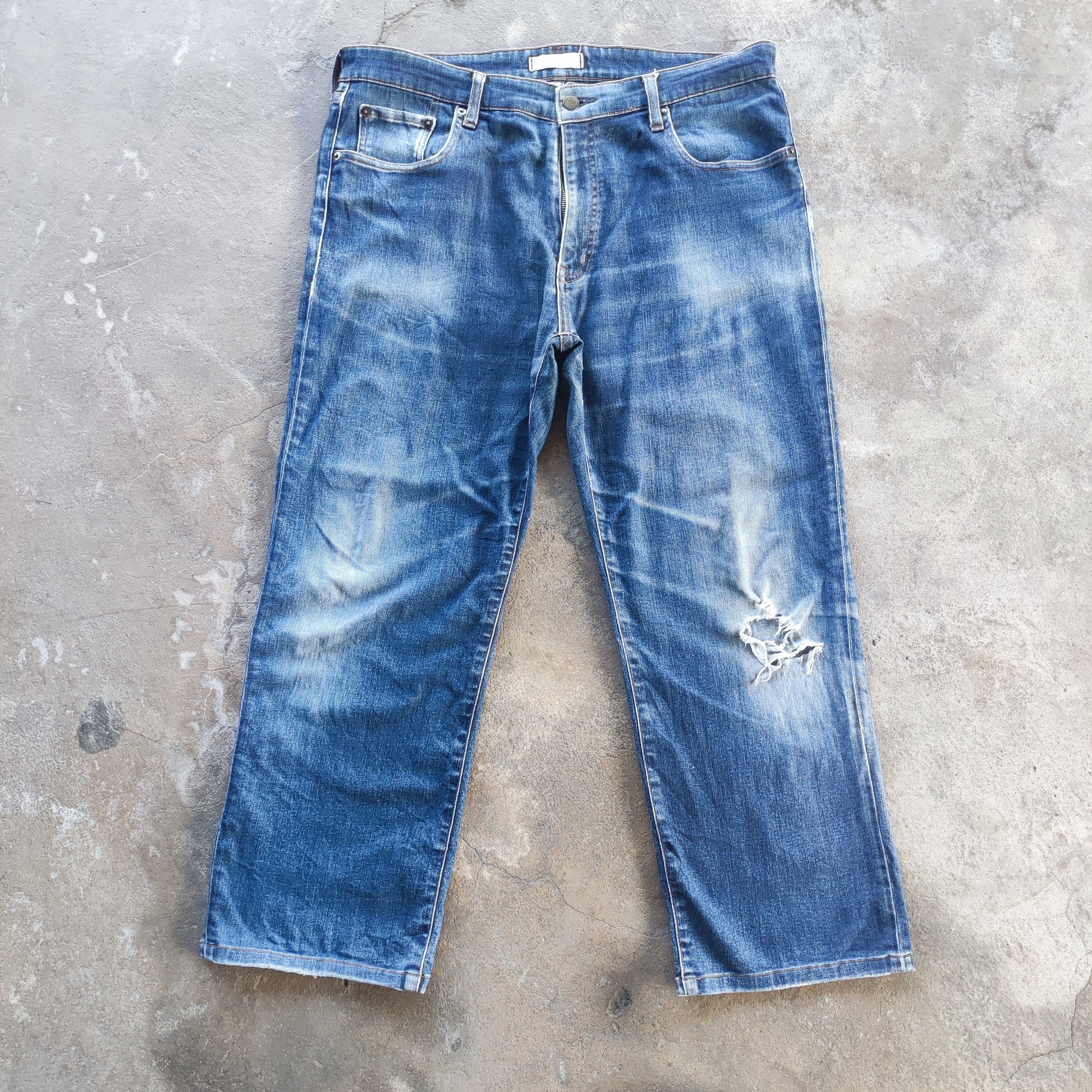 Japanese Brand Vintage Japanese Brand Buggy jeans Distressed Pants Size US 36 / EU 52 - 1 Thumbnail