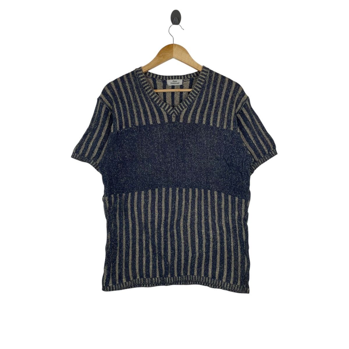 Vintage Vintage Jean Feldinand Stripe Knitwear Shirt Size US M / EU 48-50 / 2 - 1 Thumbnail
