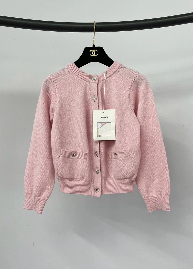Chanel Chanel 25S cherry blossom pink cashmere cardigan coat Size XXS / US 00 / IT 34 - 1 Thumbnail