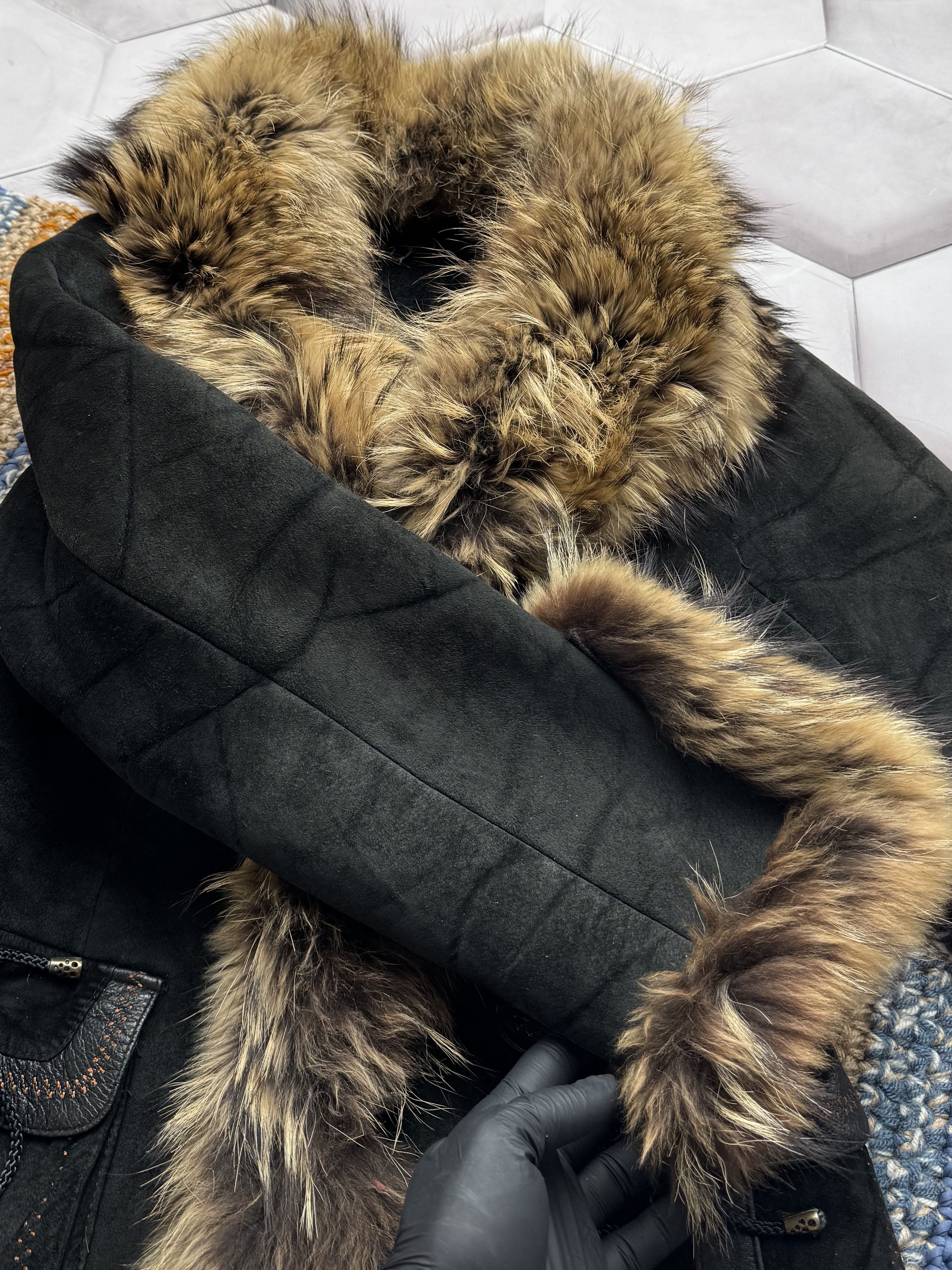 Vintage Vintage Real Sheepskin Coat With Real Fur Details (E4) Size M / US 6-8 / IT 42-44 - 5 Thumbnail