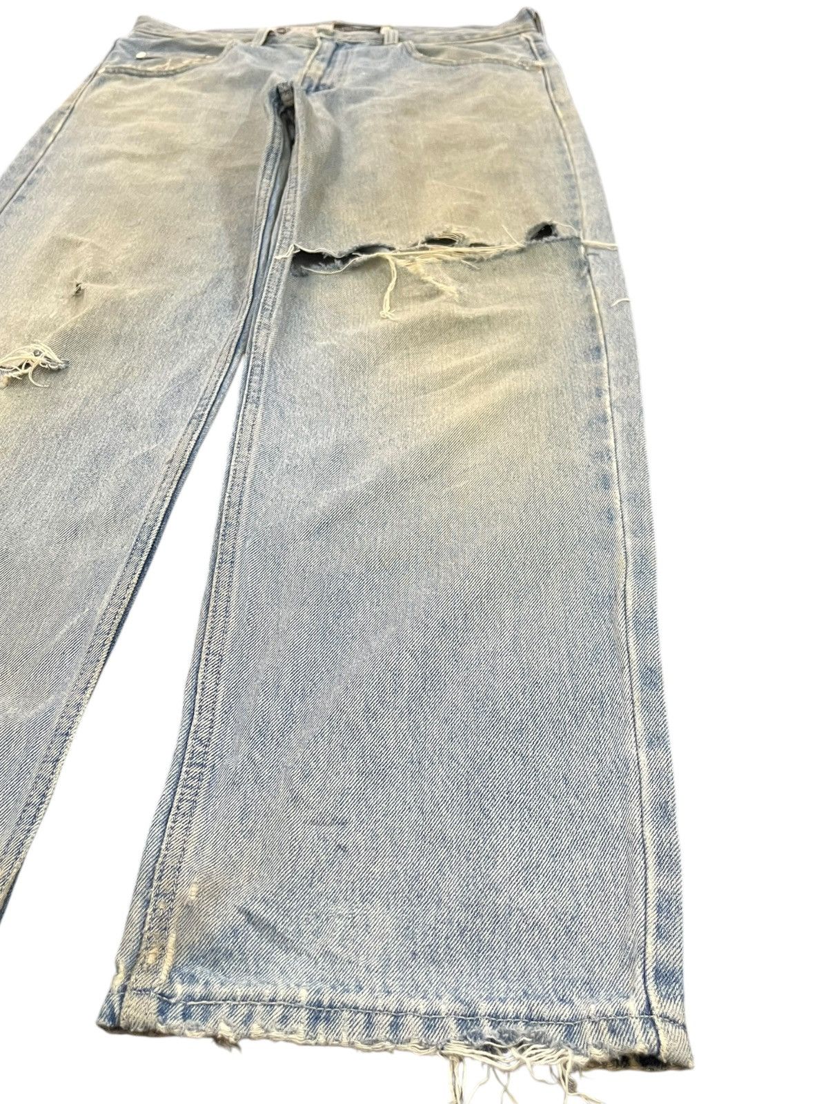 Levi's Levi’s Silvertab Baggy Loose Distressed Denim Size US 35 - 4 Thumbnail