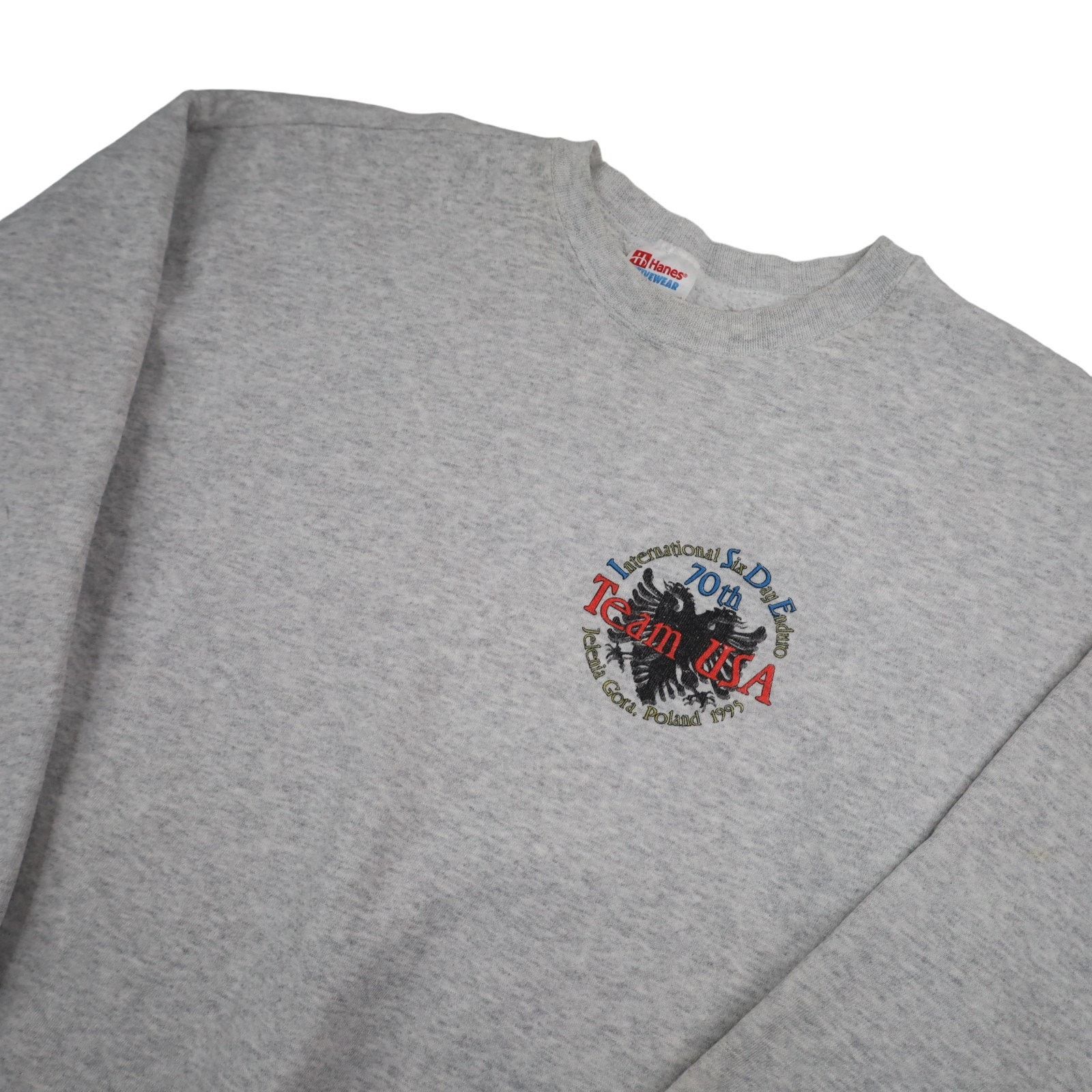 Vintage Vintage 1995 Team USA Enduro Racing Graphic Sweatshirt Size US XL / EU 56 / 4 - 4 Thumbnail