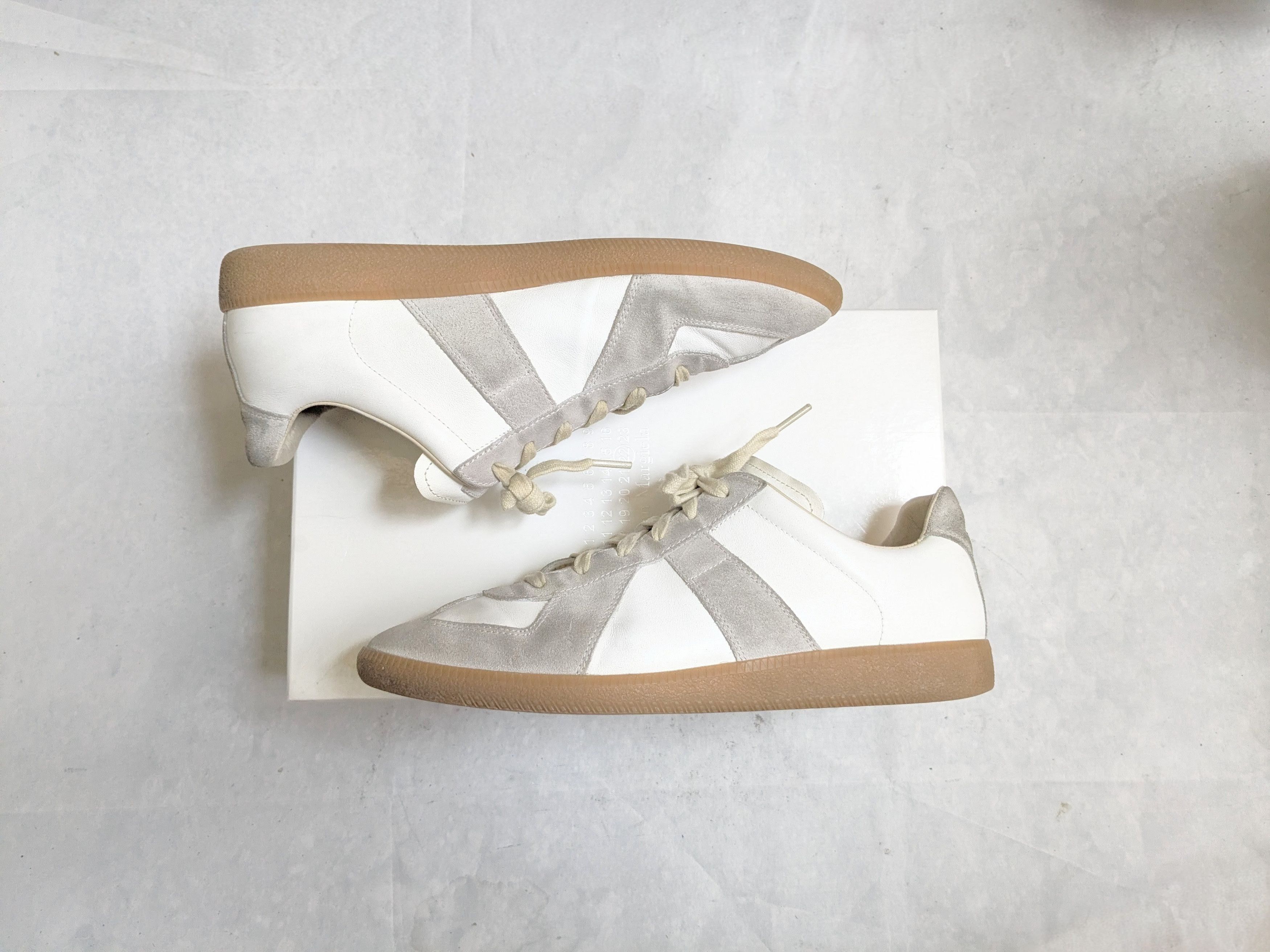 Maison Margiela Maison Margiela Replica Sneakers gat white gray 10.5 43.5 Size US 10.5 / EU 43-44 - 4 Thumbnail