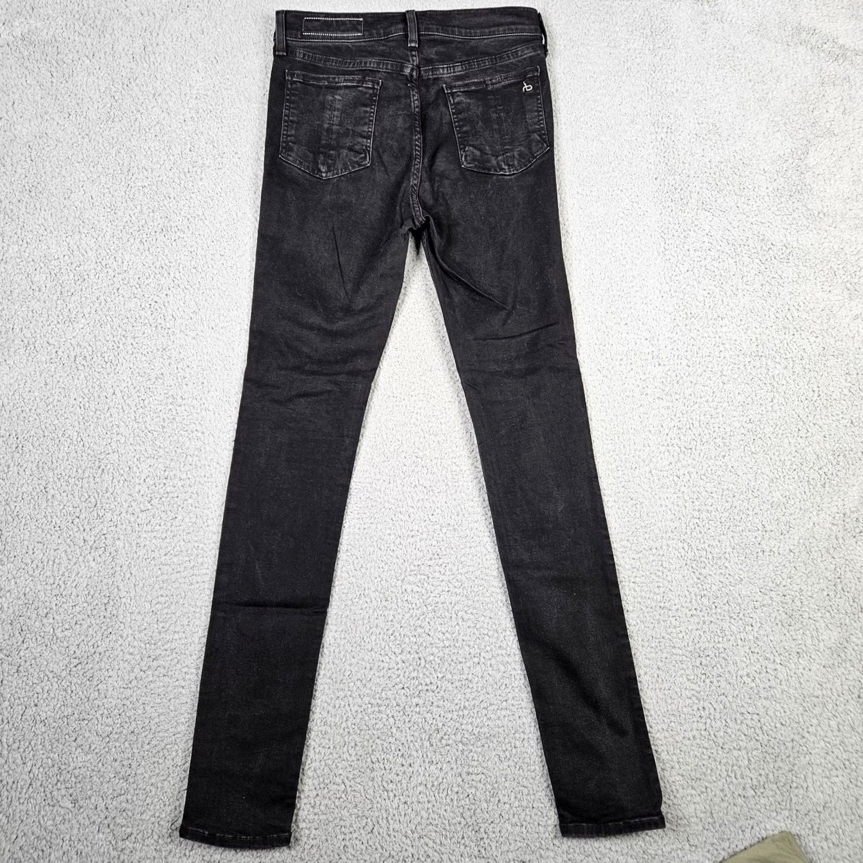Rag & Bone Rag & Bone Jeans Women Dark Wash Casual Jean Legging Size 29 Black Front Pockets Not Apply Regular Fit Vintage No Size 29" - 2 Thumbnail