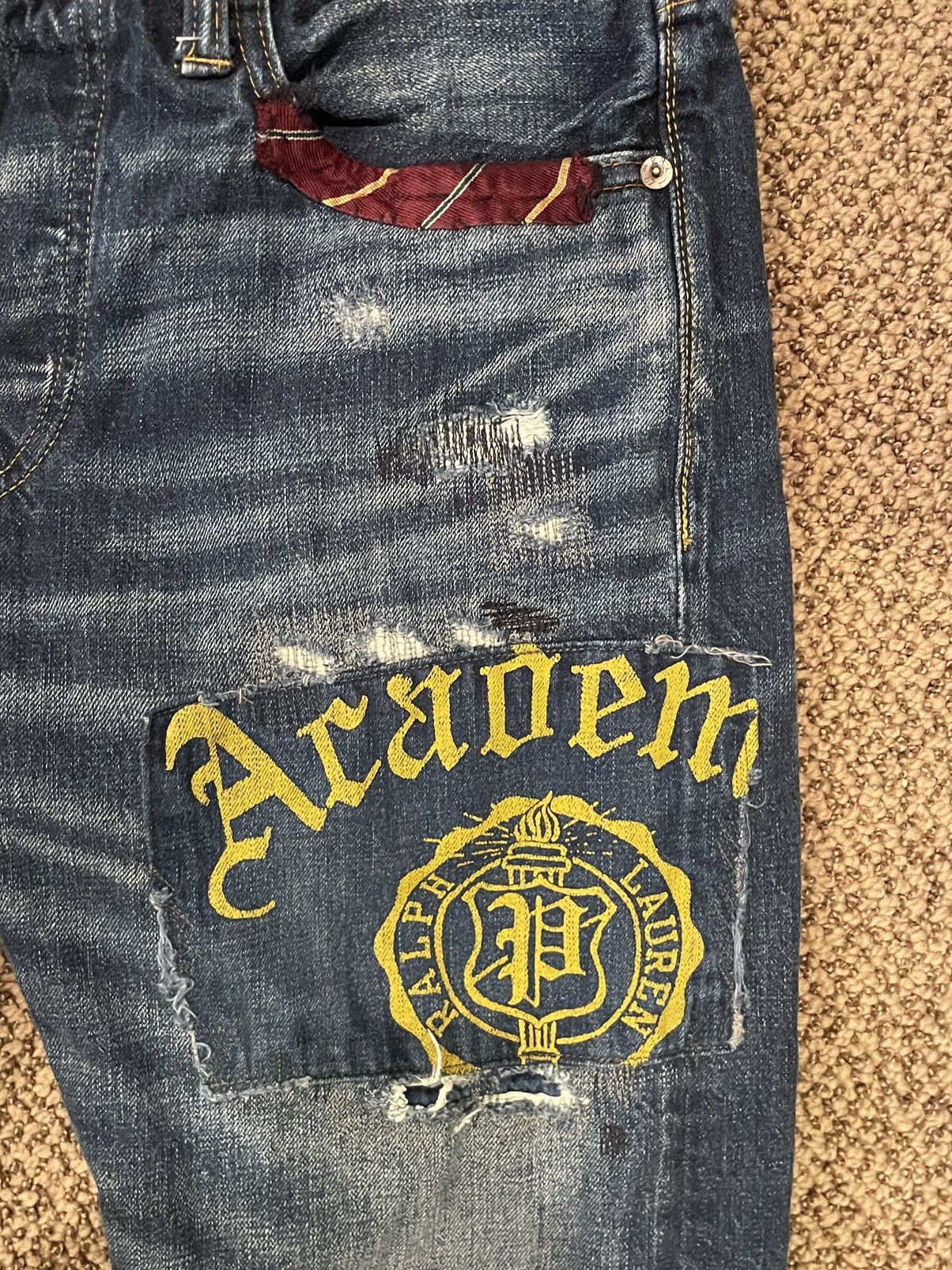 Polo Ralph Lauren × Vintage Polo Ralph Lauren Varick Slim Straight Academy Vintage Jeans Size US 30 / EU 46 - 4 Thumbnail