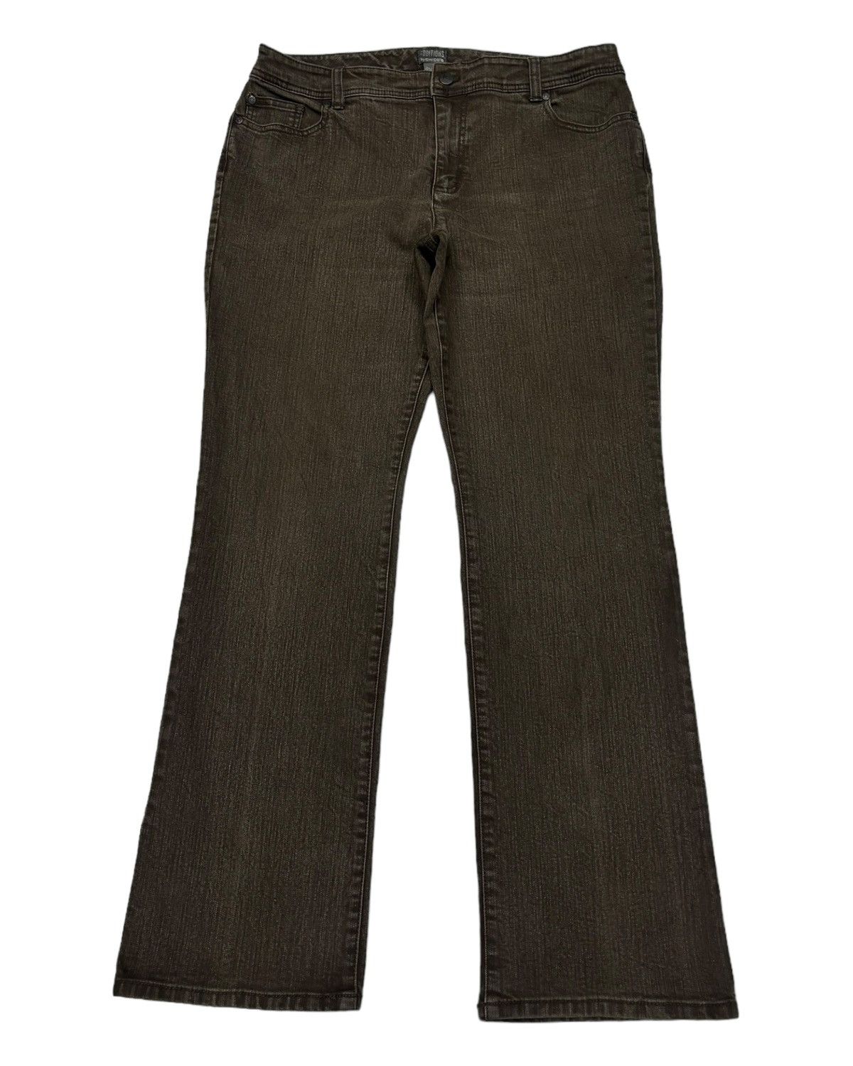 Chicos 🔥ADDITIONS BY CHICO'S BROWN BOOTCUT PANTS Size 31" - 1 Thumbnail