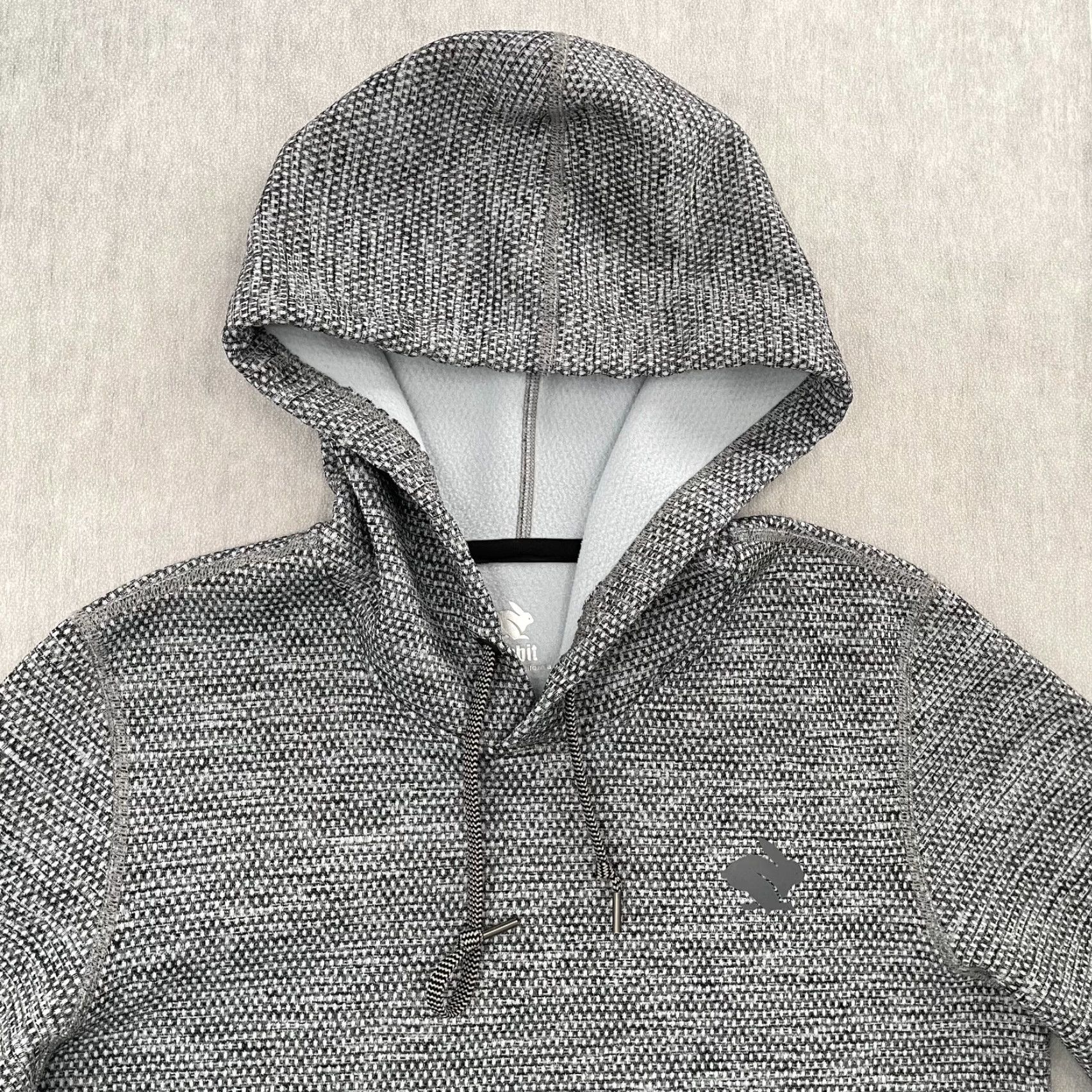Vintage Rabbit Running Hoodie Adult Small Gray Fleece Pullover Knit Sweatshirt S Mens Basketball Style Sports Waffle Pullover Hooded Size US S / EU 44-46 / 1 - 3 Thumbnail