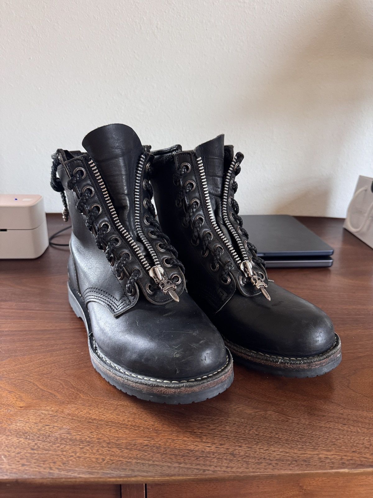 【かれん様お取置】CHROME HEARTS WESCO FIREMANカスタム Chrome Hearts × WESCO Chrome Hearts WESCO Fireman Boot | Grailed