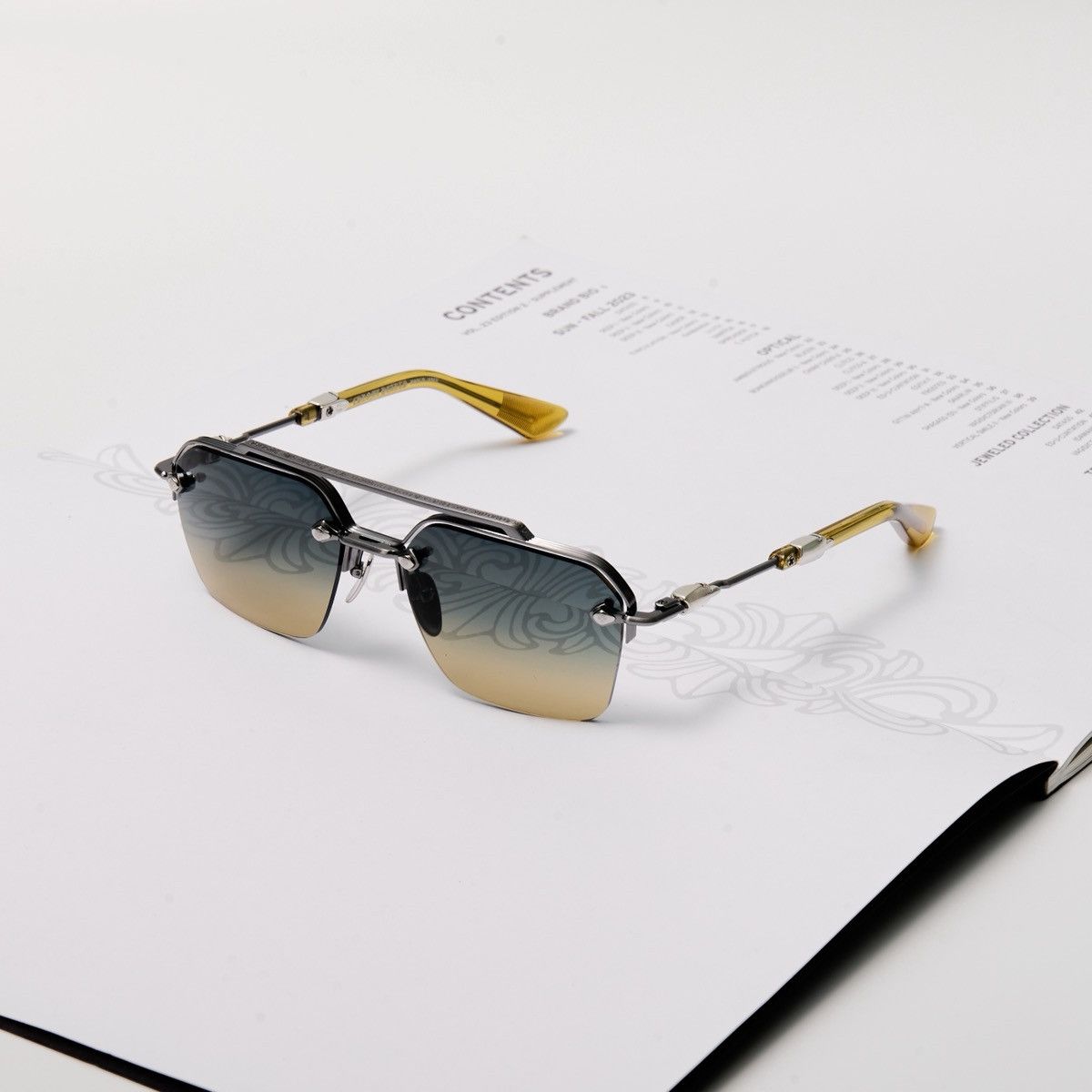 Chrome Hearts CHROME HEARTS BIDI ESEM PEWTER MALT SUNGLASSES Size ONE SIZE - 1 Thumbnail