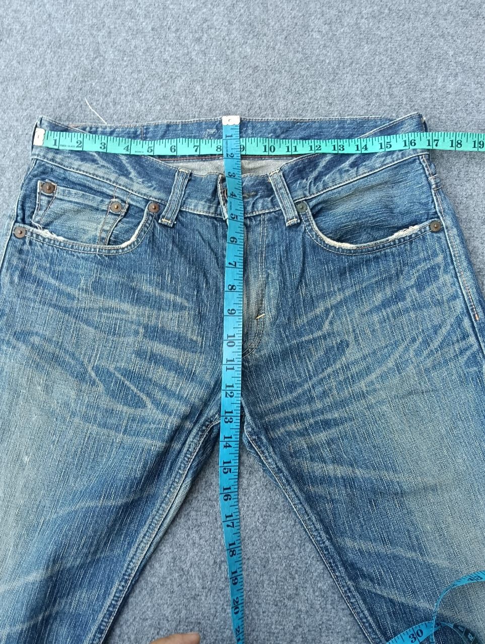 Edwin Edwin Blue Trip 503 Flare Denim Jeans Y2K Style Size US 33 - 5 Thumbnail