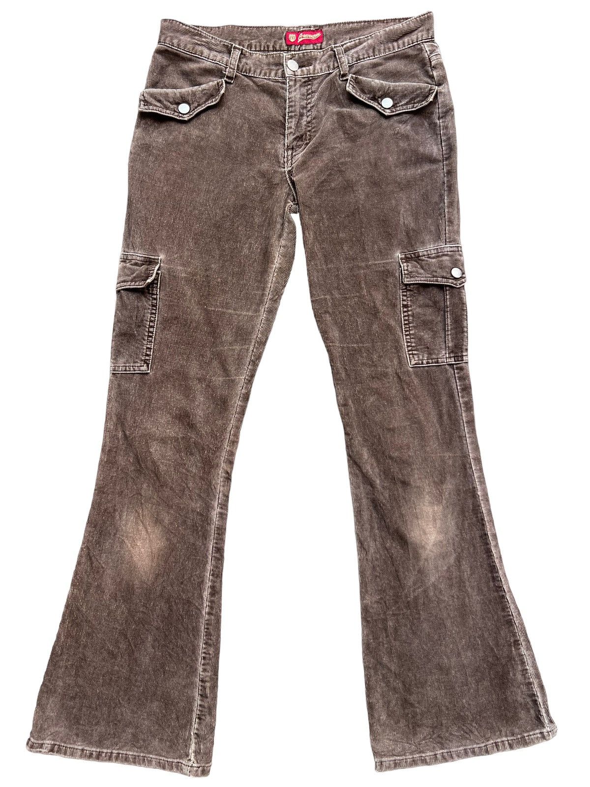 Japanese Brand Flare💥 Japan Corduroy Pants Bootcut Flare Pants 31x31 Size US 31 - 2 Thumbnail