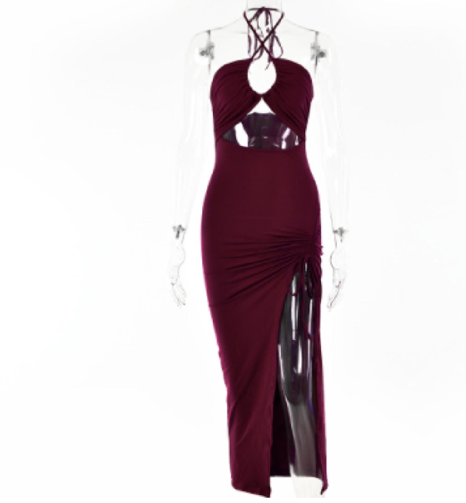 The Unbranded Brand Sexy Lace-up Split Dress Summer Y2K Party Long Dresses Size ONE SIZE - 12 Thumbnail