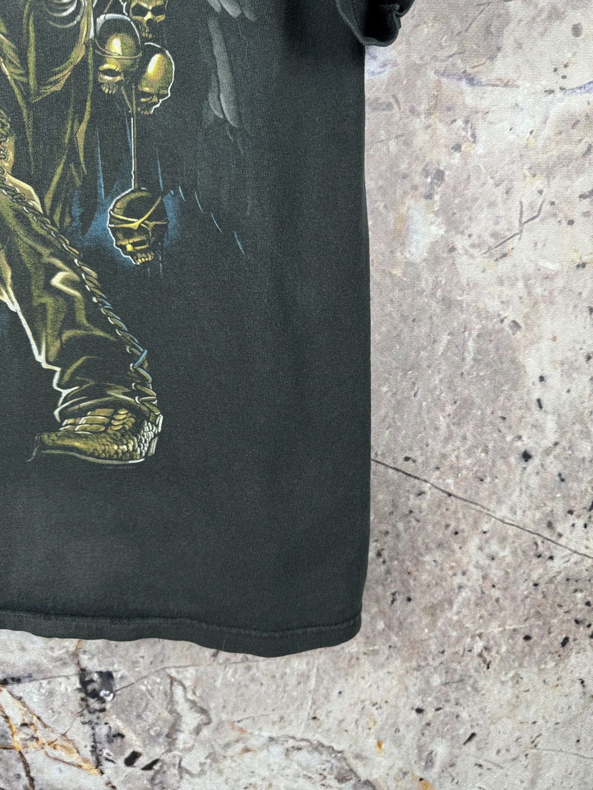 Liquid Blue Liquid Blue Grim Reaper Guitar Graphic T-Shirt Black Size M Size US M / EU 48-50 / 2 - 7 Thumbnail