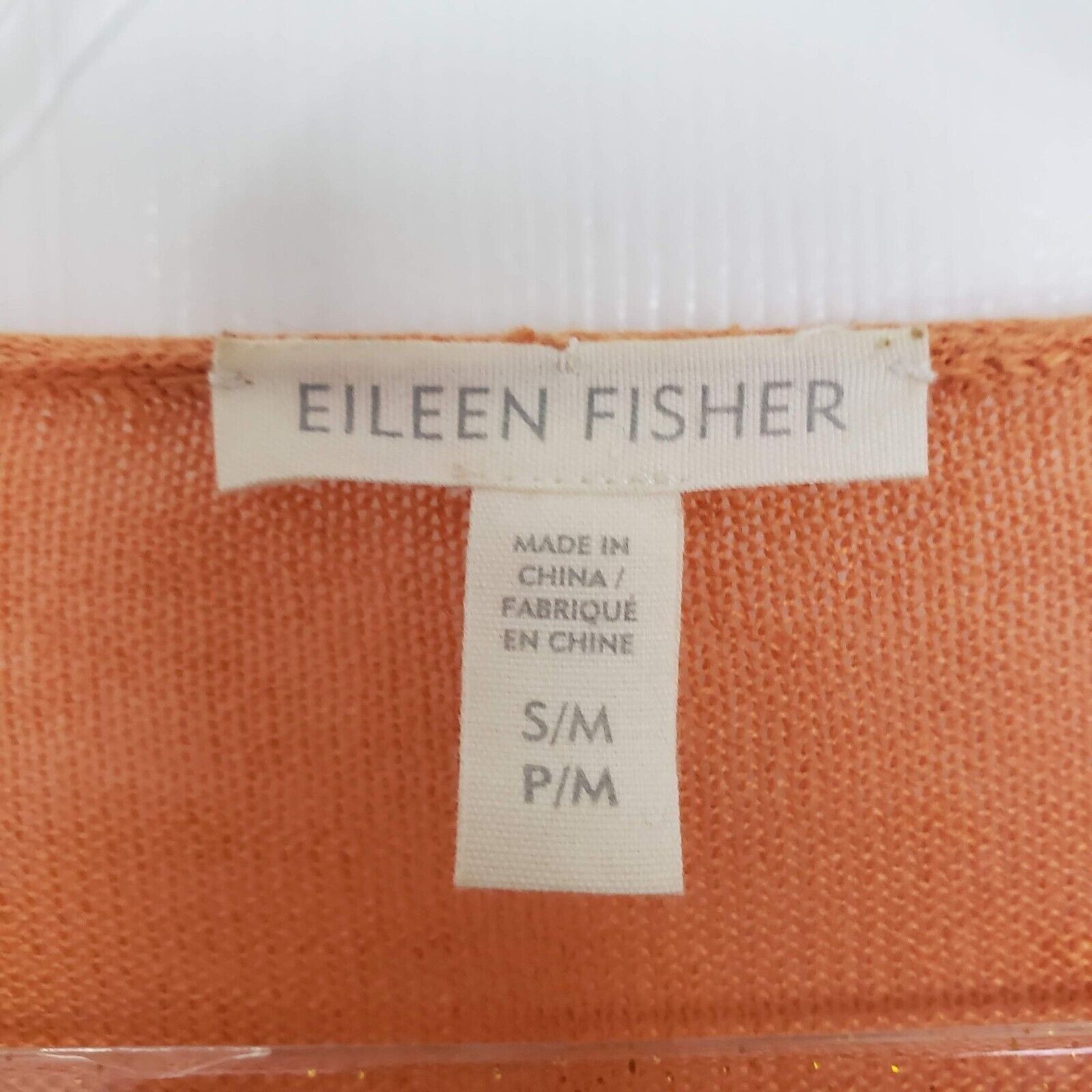 Eileen Fisher Eileen Fisher Organic Linen Shirt Women Size Small Orange Size S / US 4 / IT 40 - 3 Thumbnail