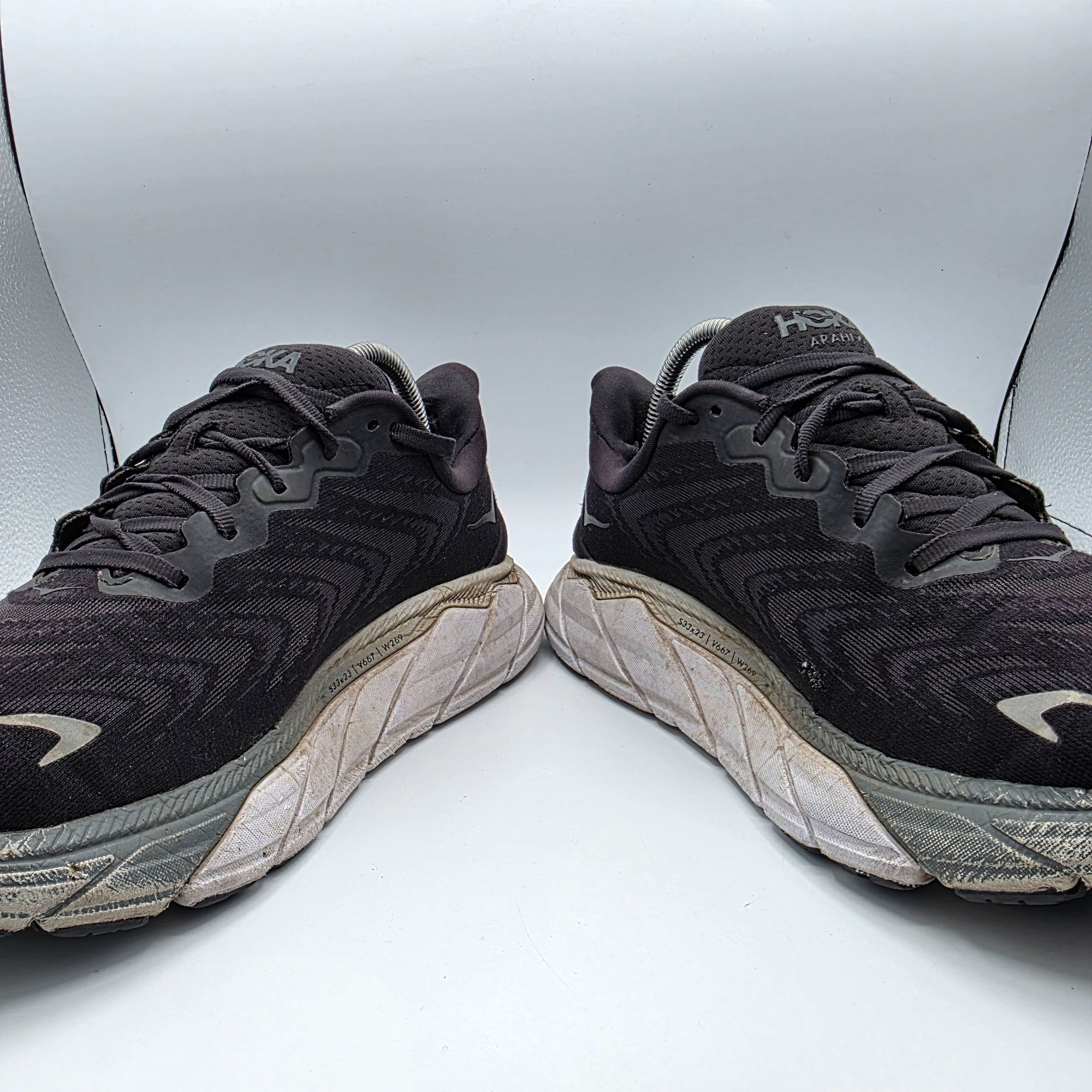 Hoka Hoka One One Arahi 6 Mens Size 9.5 D Black Athletic Shoes Ru Size US 9.5 / EU 42-43 - 3 Thumbnail