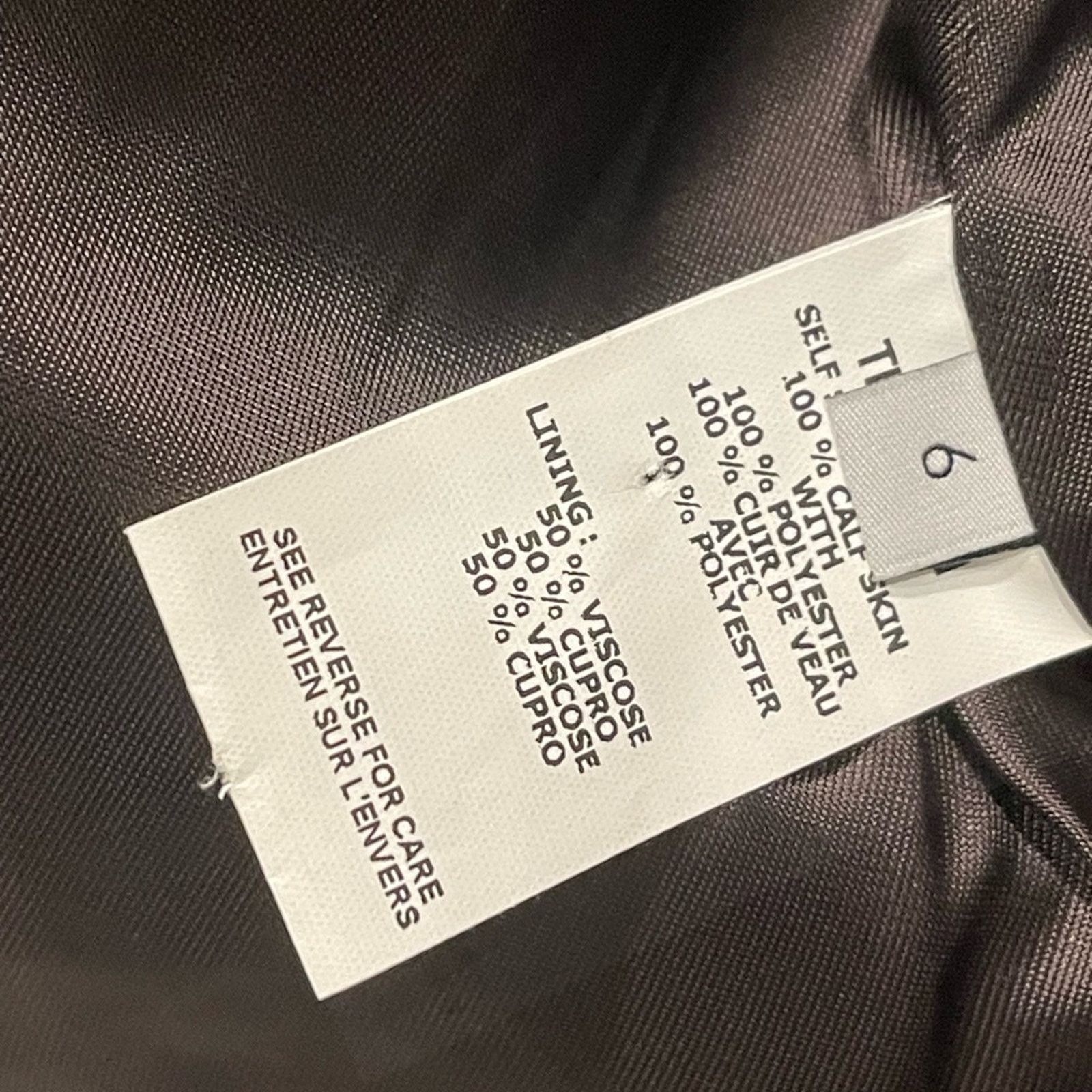 THAKOON THAKOON Woman’s Brown Leather Jacket Size:6 Size M / US 6-8 / IT 42-44 - 14 Thumbnail
