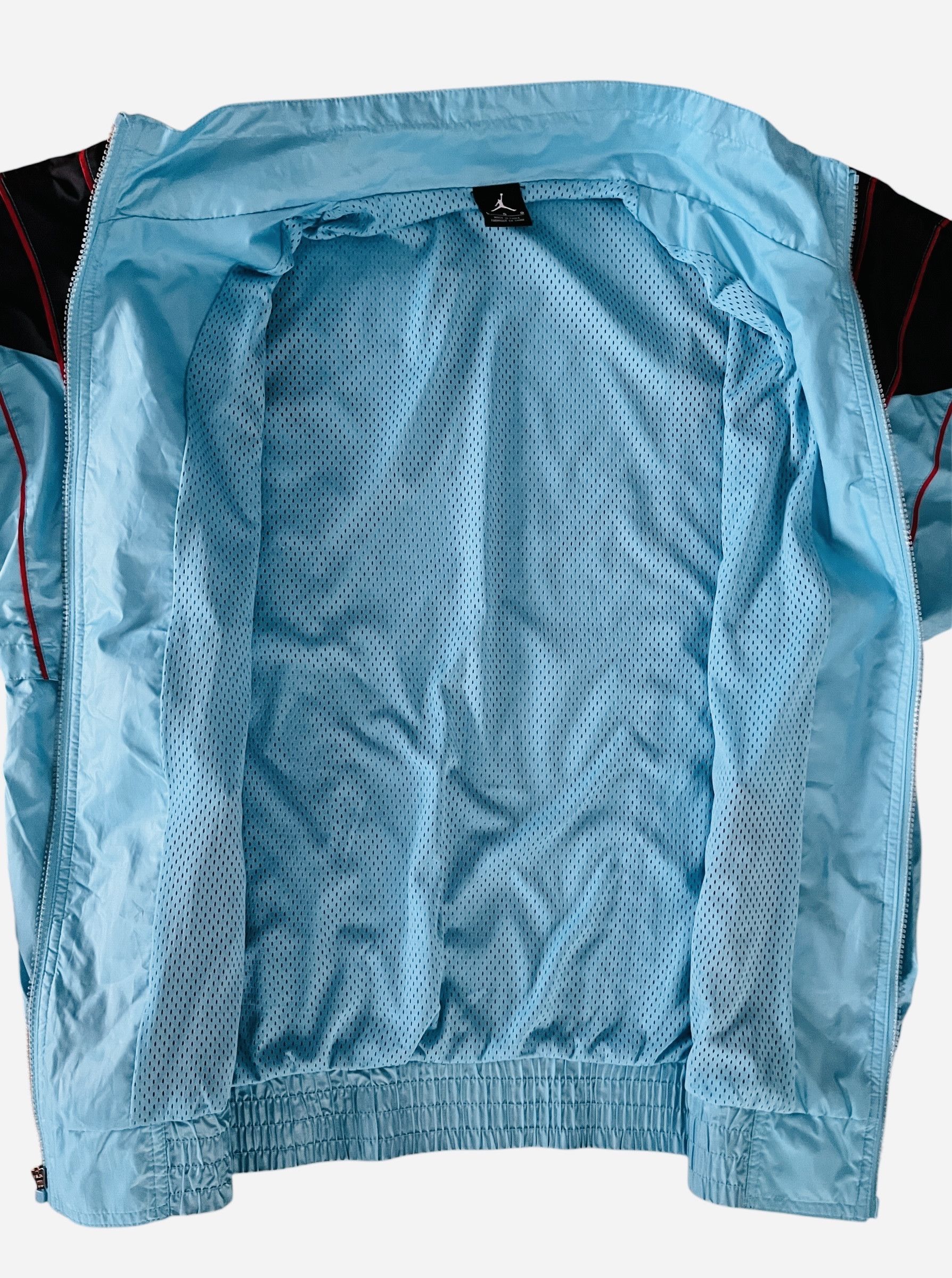 Jordan Retro 5 Windbreaker Gamma Blue Black Red L