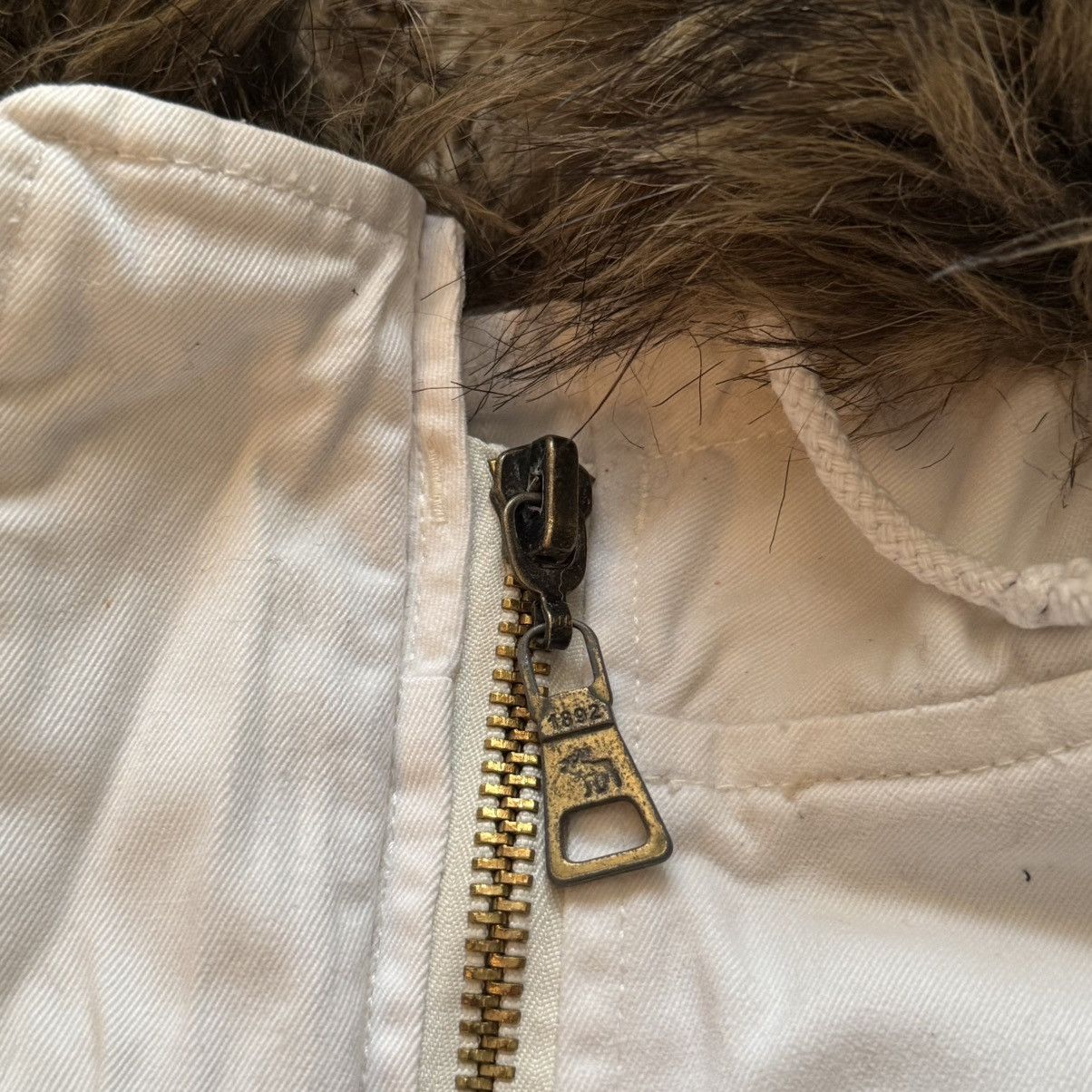 Abercrombie & Fitch 📌Crazy Abercrombie & Fitch Vintage Fur Bomber Jacket Size S / US 4 / IT 40 - 9 Thumbnail
