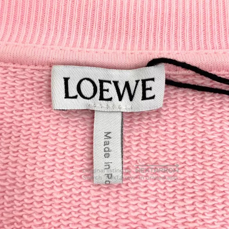 Loewe Loewe Pink Logo Embroidered Crewneck Sweatshirt Size S / US 4 / IT 40 - 5 Thumbnail