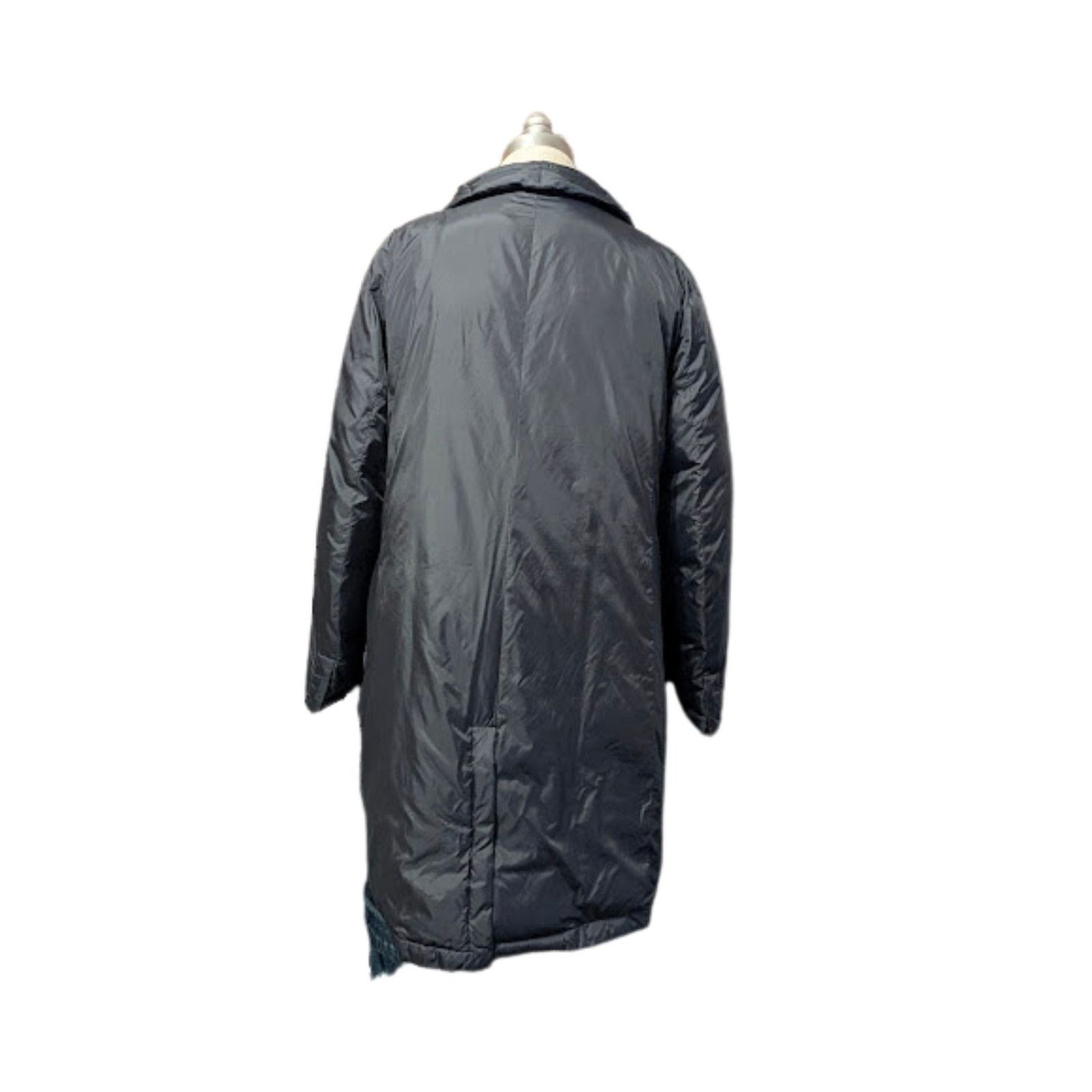 Eileen Fisher Eileen Fisher Black Quilted Long Puffer Coat Womens Size L Size L / US 10 / IT 46 - 3 Thumbnail