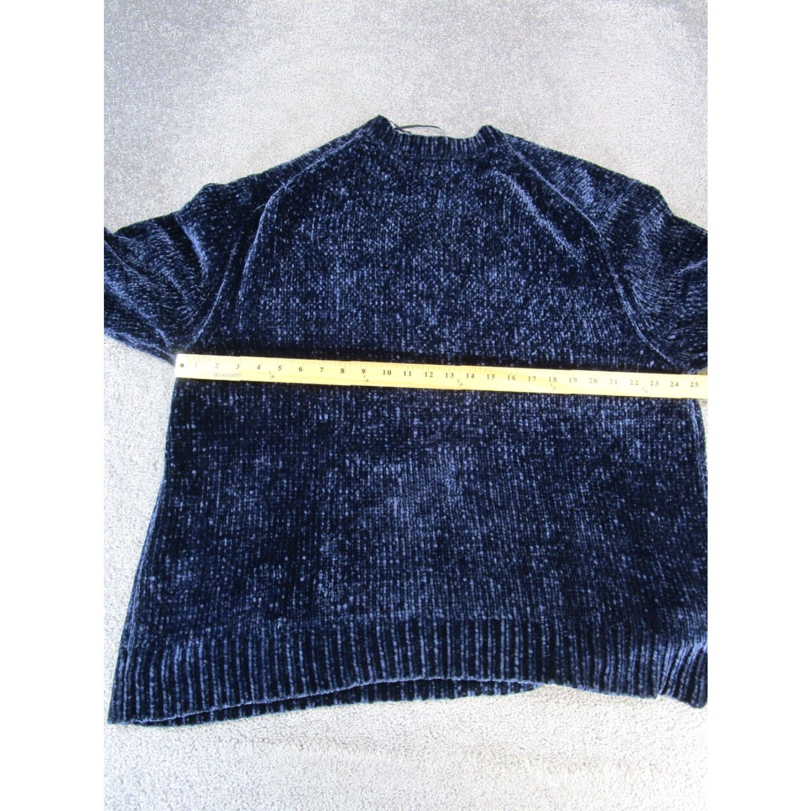 Zara Zara Sweater Womens M Regular Blue Long Sleeve V-Neck Knit Pullover Size M / US 6-8 / IT 42-44 - 6 Thumbnail