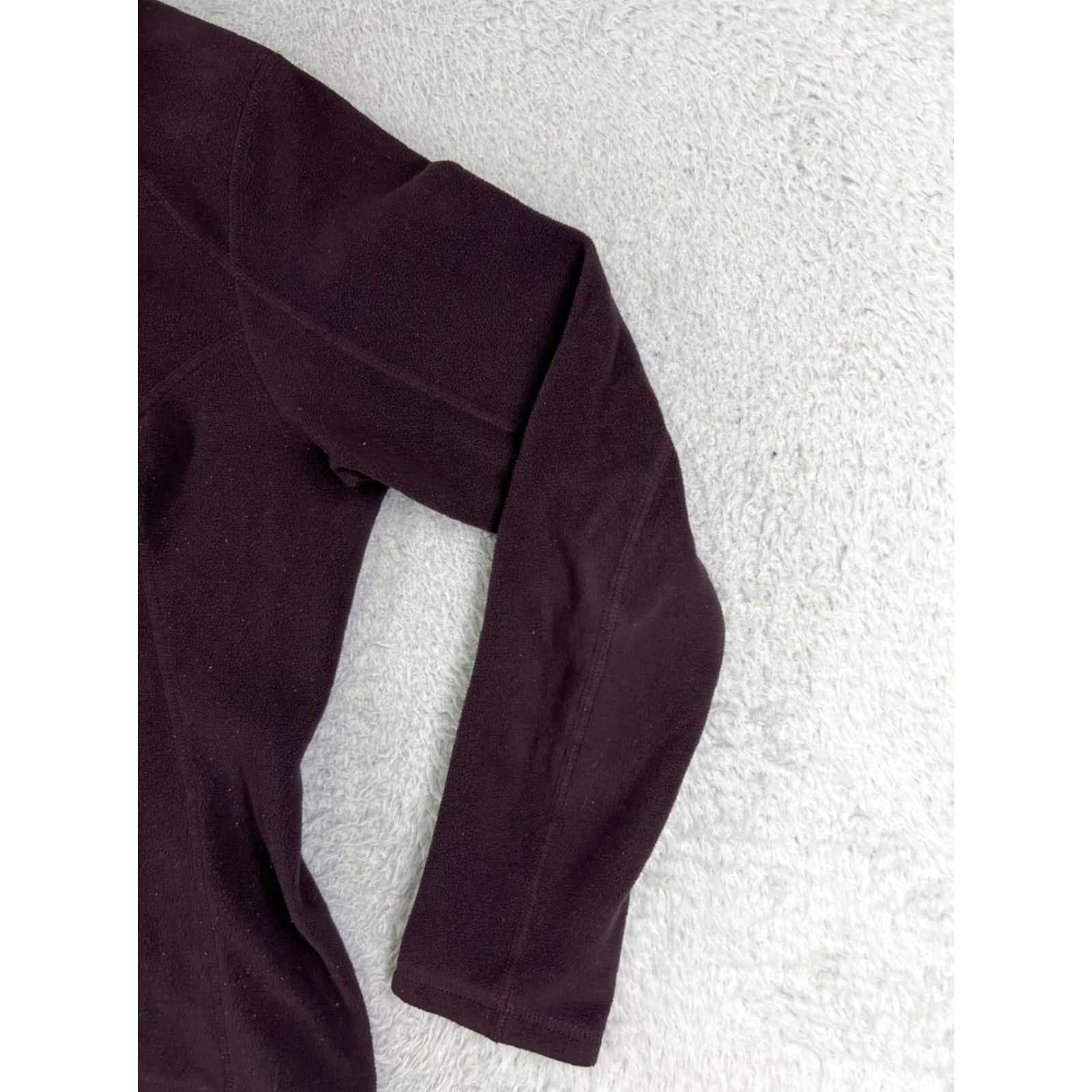 The North Face The North Face Sweater Women Medium Red 100% Polyester Fleece Mock Neck 1/4 Zip Size M / US 6-8 / IT 42-44 - 5 Thumbnail