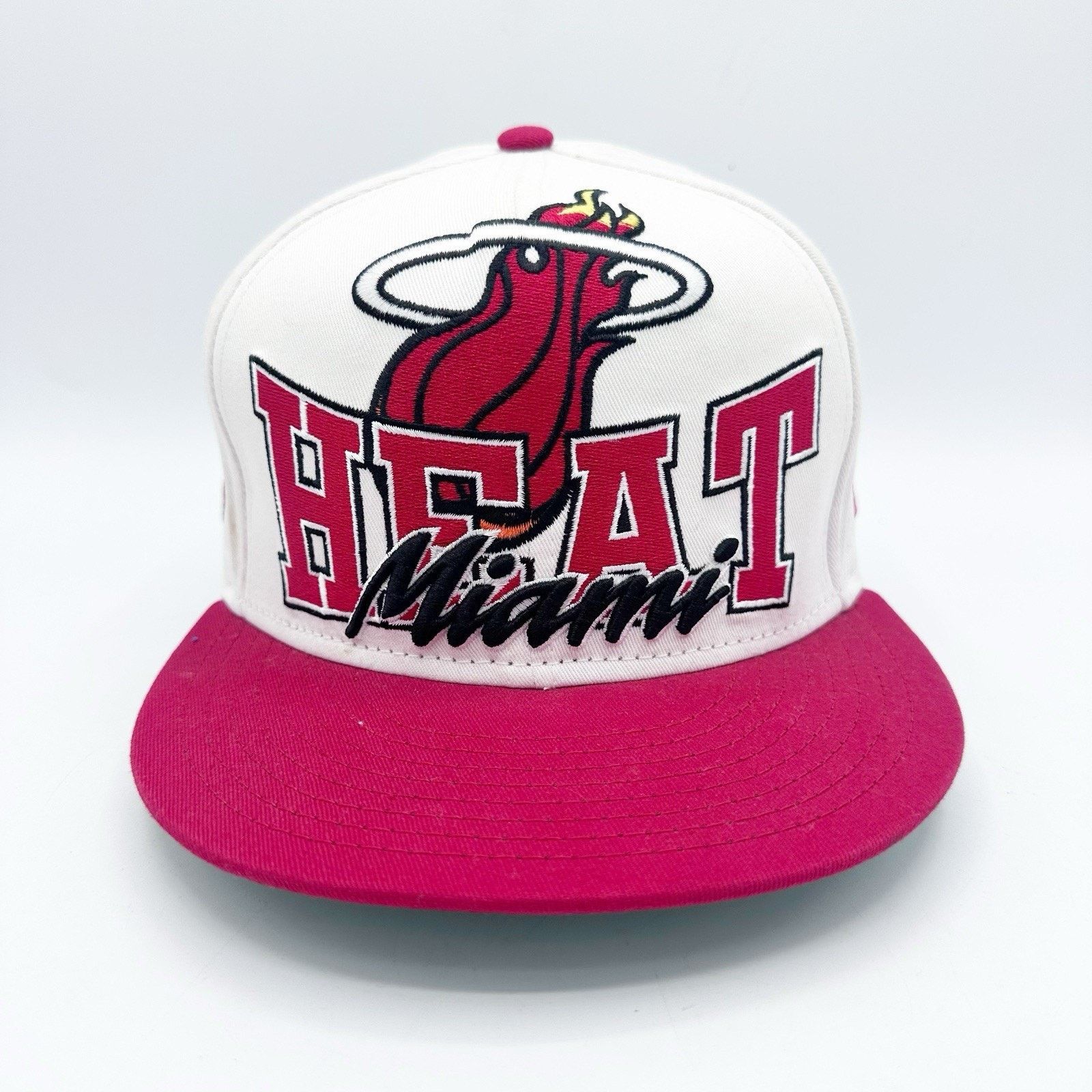 New Era New Era Hardwood Classics Miami Heat Spell Out 3D Snapback Size ONE SIZE - 2 Thumbnail