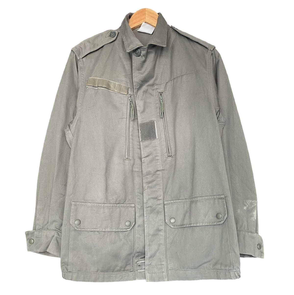 Vtg🔥FRENCH ARMY F1 Olive Filed Jacket Combat Coat Surplus