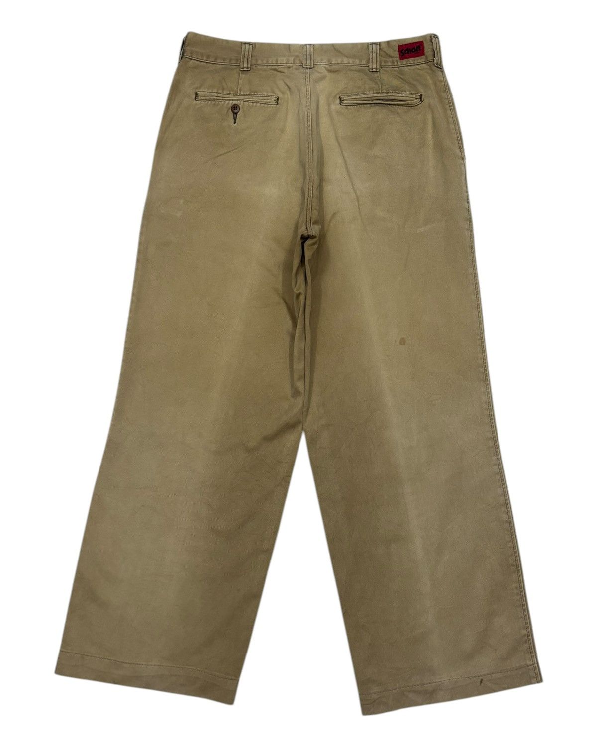 Schott Vintage SCHOTT NYC Faded Brown Baggy Trouser Pants Size US 33 - 2 Thumbnail