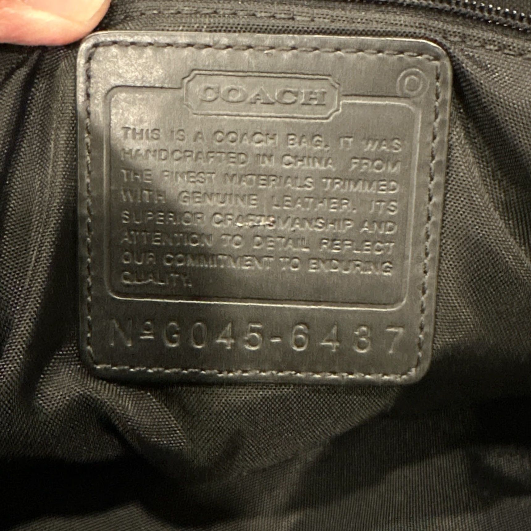 Coach COACH Transatlantic Messenger Bag 6437 Black Leather Neoprene Men Size ONE SIZE - 5 Thumbnail