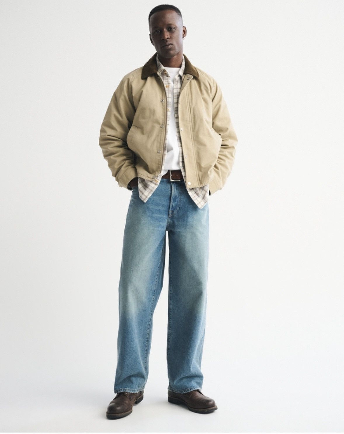 Abercrombie & Fitch Abercrombie Lightweight Barn Jacket Size US XL / EU 56 / 4 - 2 Thumbnail