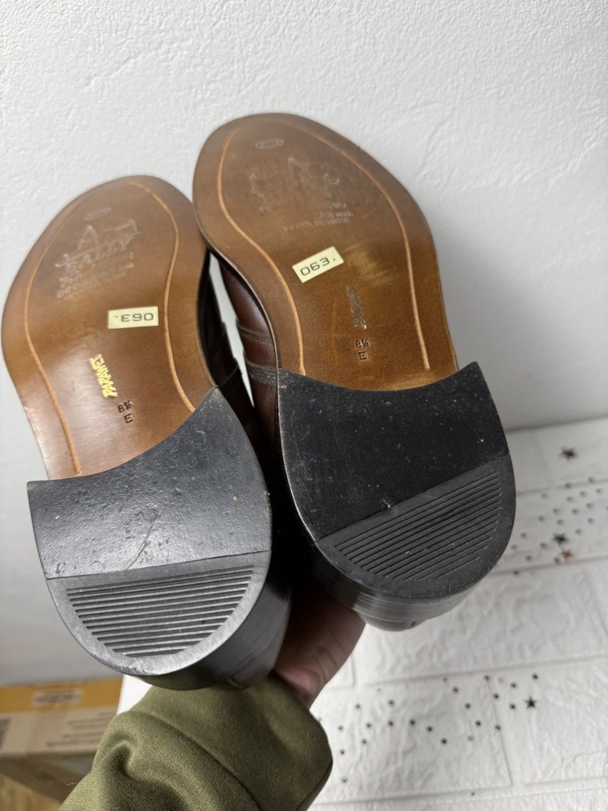 Bally Bally Parawet Oxford US9 UK8.5 EUR44 Vintage Brown Leather Size US 9 / EU 42 - 15 Thumbnail