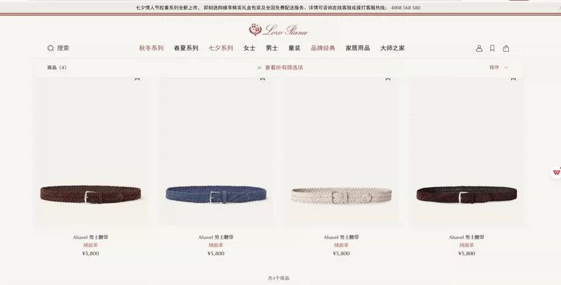 Loro Piana LORO PIANA Men's belts Size ONE SIZE - 3 Thumbnail