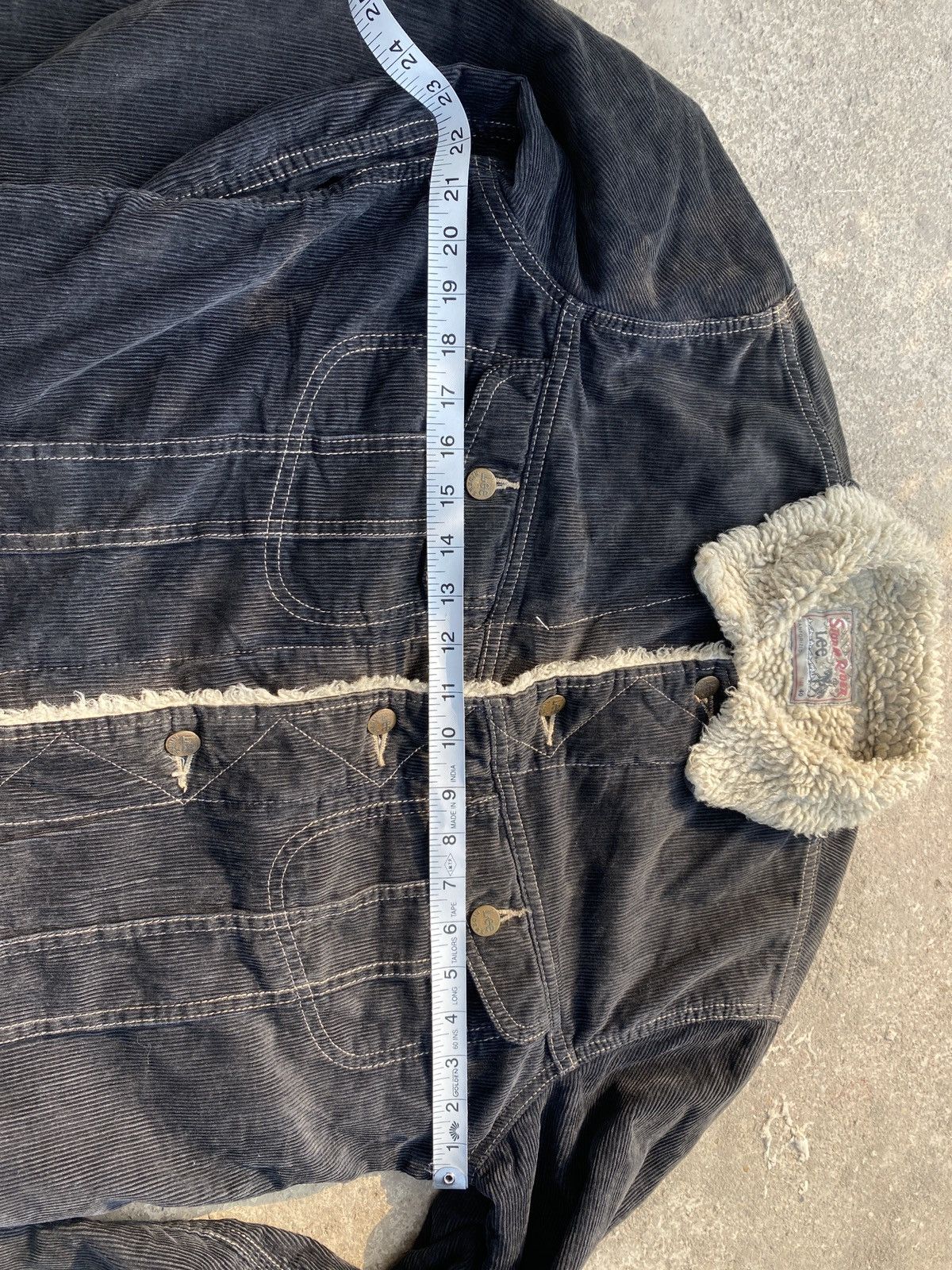 Lee × Vintage Vintage Lee Washed Denim Furr jacket Size US S / EU 44-46 / 1 - 4 Thumbnail