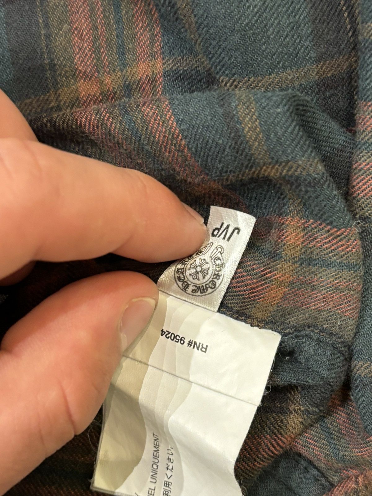 Chrome Hearts Chrome Hearts Short Sleeve Zip Up Flannel Shirt Size US M / EU 48-50 / 2 - 9 Thumbnail