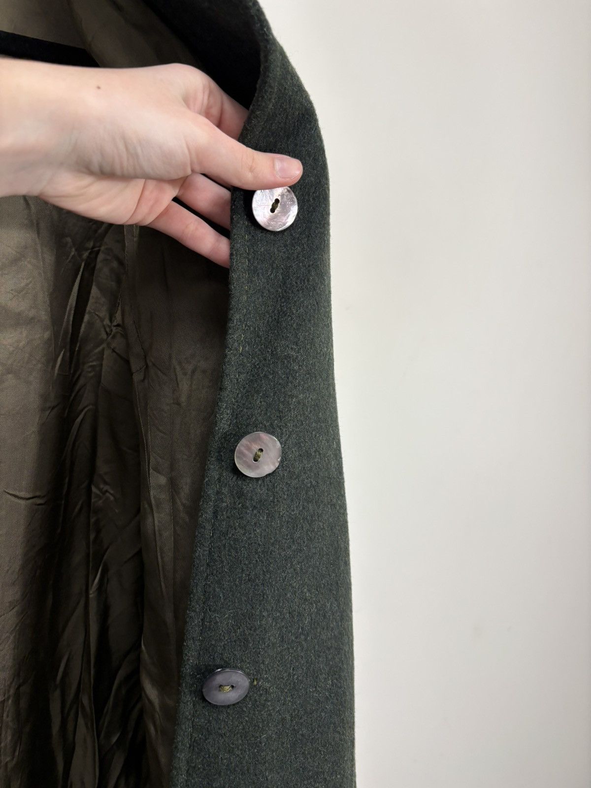 Other Vintage Moessmer Women’s Tiroler Loden Wool Alpaca Overcoat Size L / US 10 / IT 46 - 12 Thumbnail