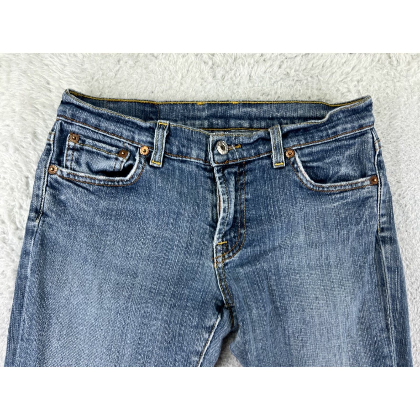 Lucky Brand VINTAGE Lucky Brand Jeans Women 4 Blue Denim Boot Cut Sundown Cotton Blend Size 27" / US 4 / IT 40 - 7 Thumbnail