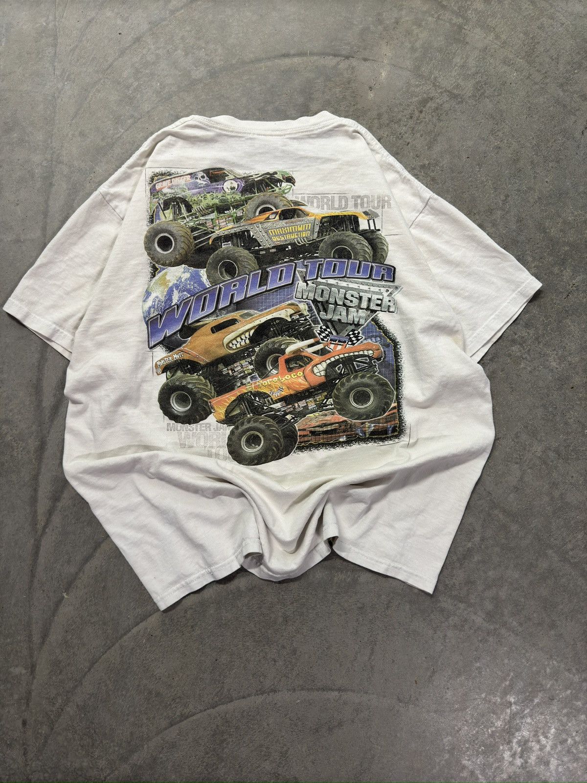 Designer × Vintage 2000s vintage monster jam world tour tshirt Size US L / EU 52-54 / 3 - 6 Thumbnail