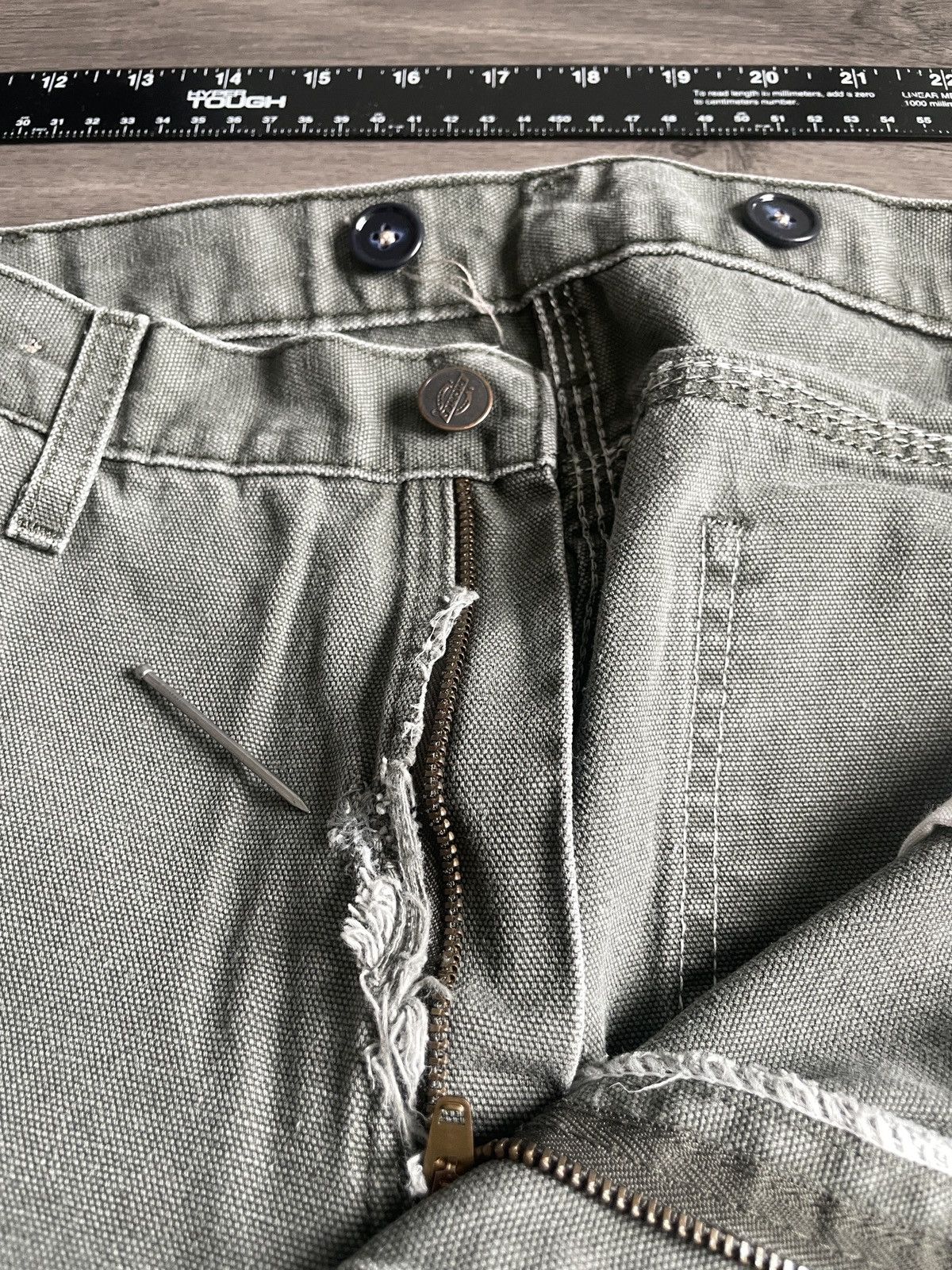 Dickies Y2K Dickies “Carpenter Style” Green Canvas Pants (No Sz.) Size US 34 / EU 50 - 5 Thumbnail
