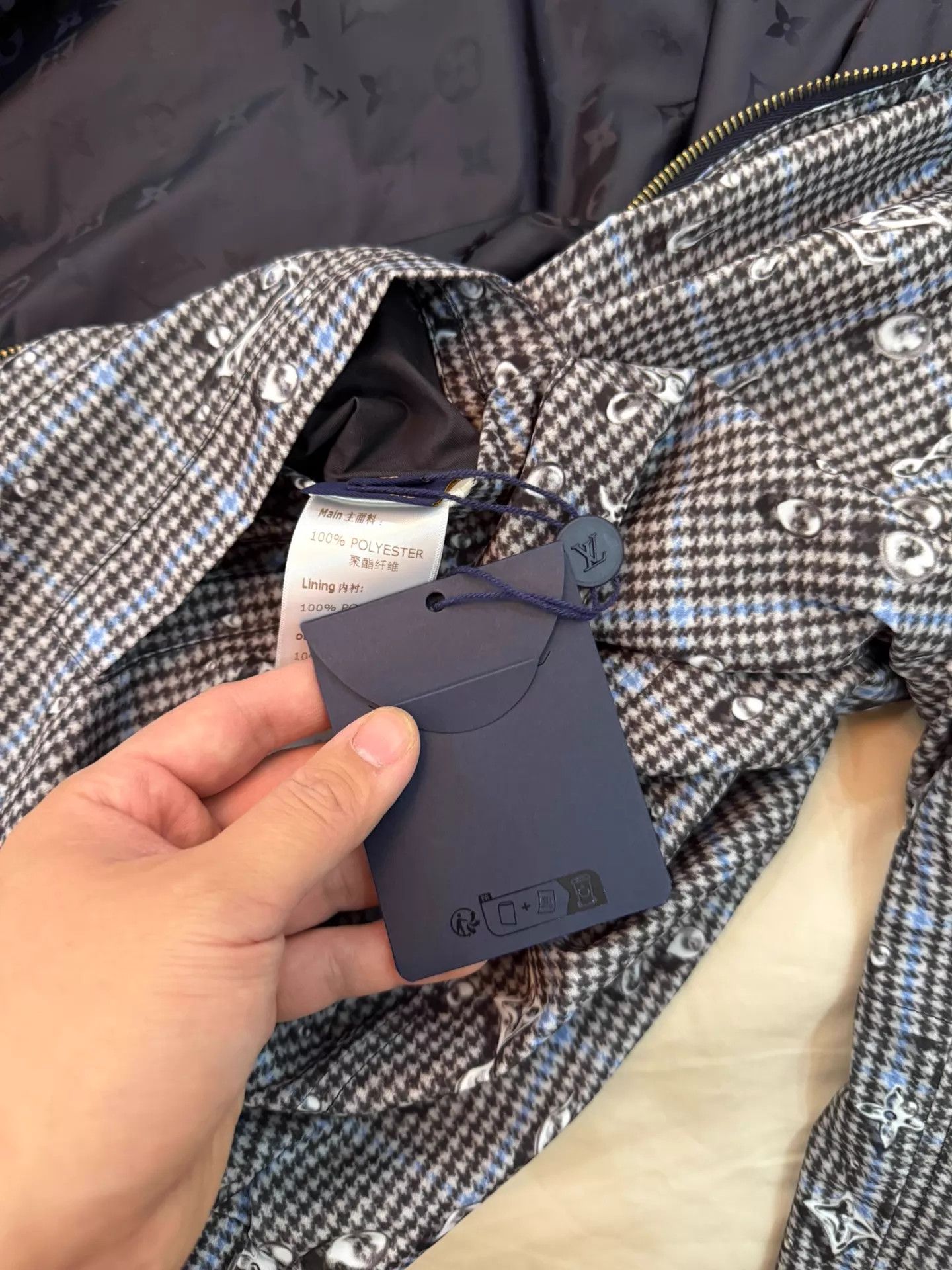 Louis Vuitton LV Men's 2-Sided Monogram/Wales Check Jacket 46/48 Size US S / EU 44-46 / 1 - 8 Thumbnail